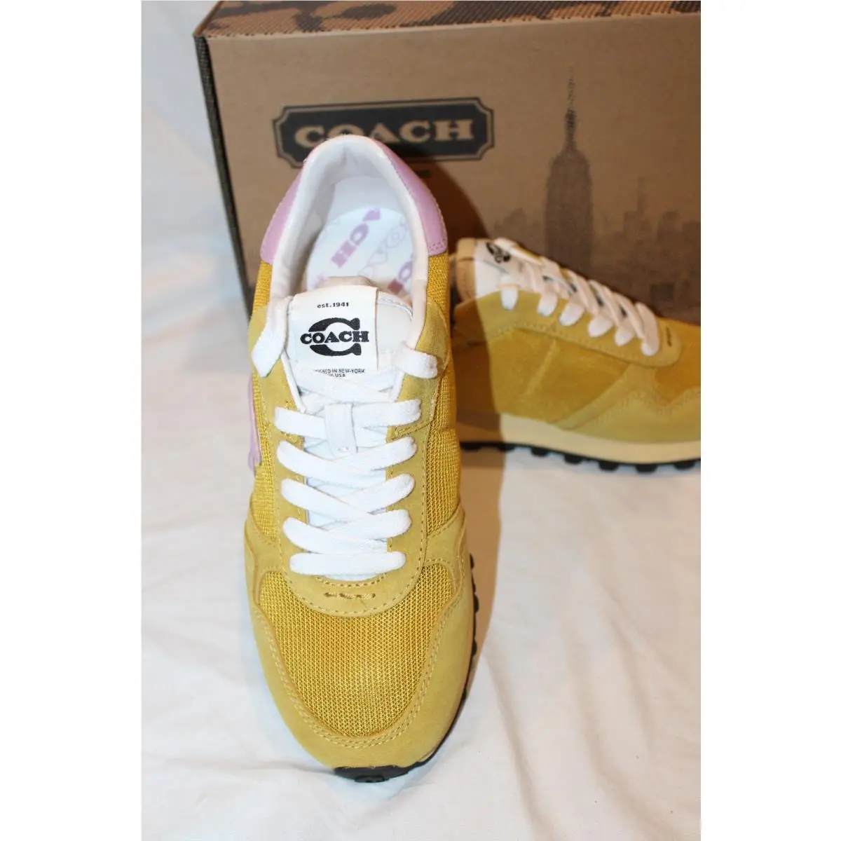 Coach shoes - COACH LOGO RUNNER - LOGO RUNNER - YELLOW PURPLE 2