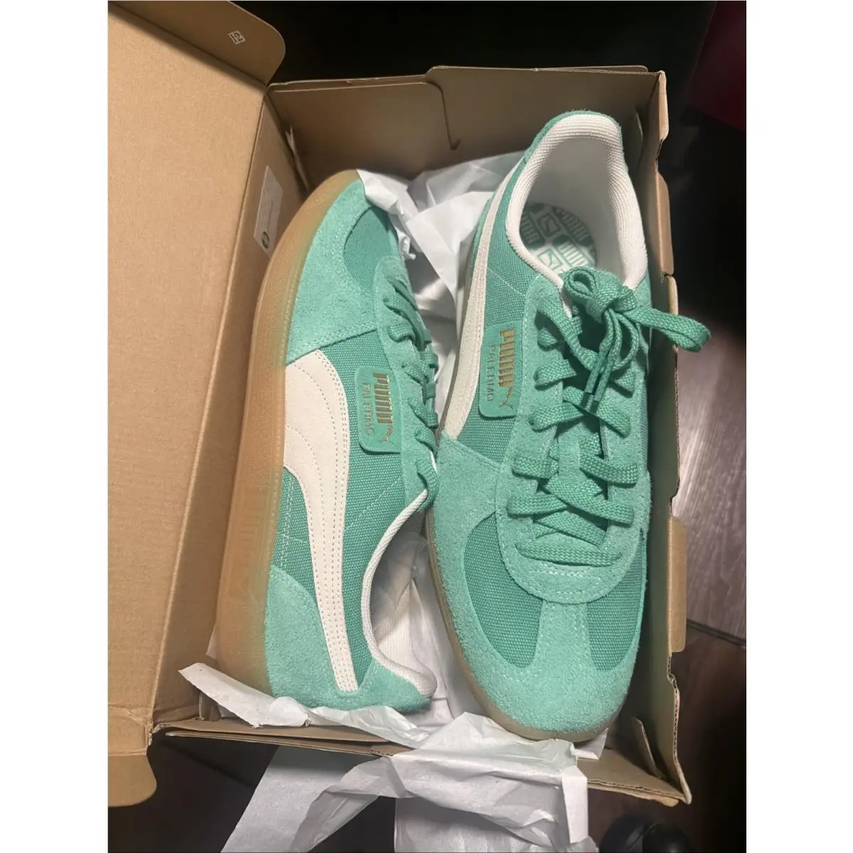 Puma shoes - Puma Palermo Vintage 396841-05 - Palermo Vintage - 396841-05 - Green 0