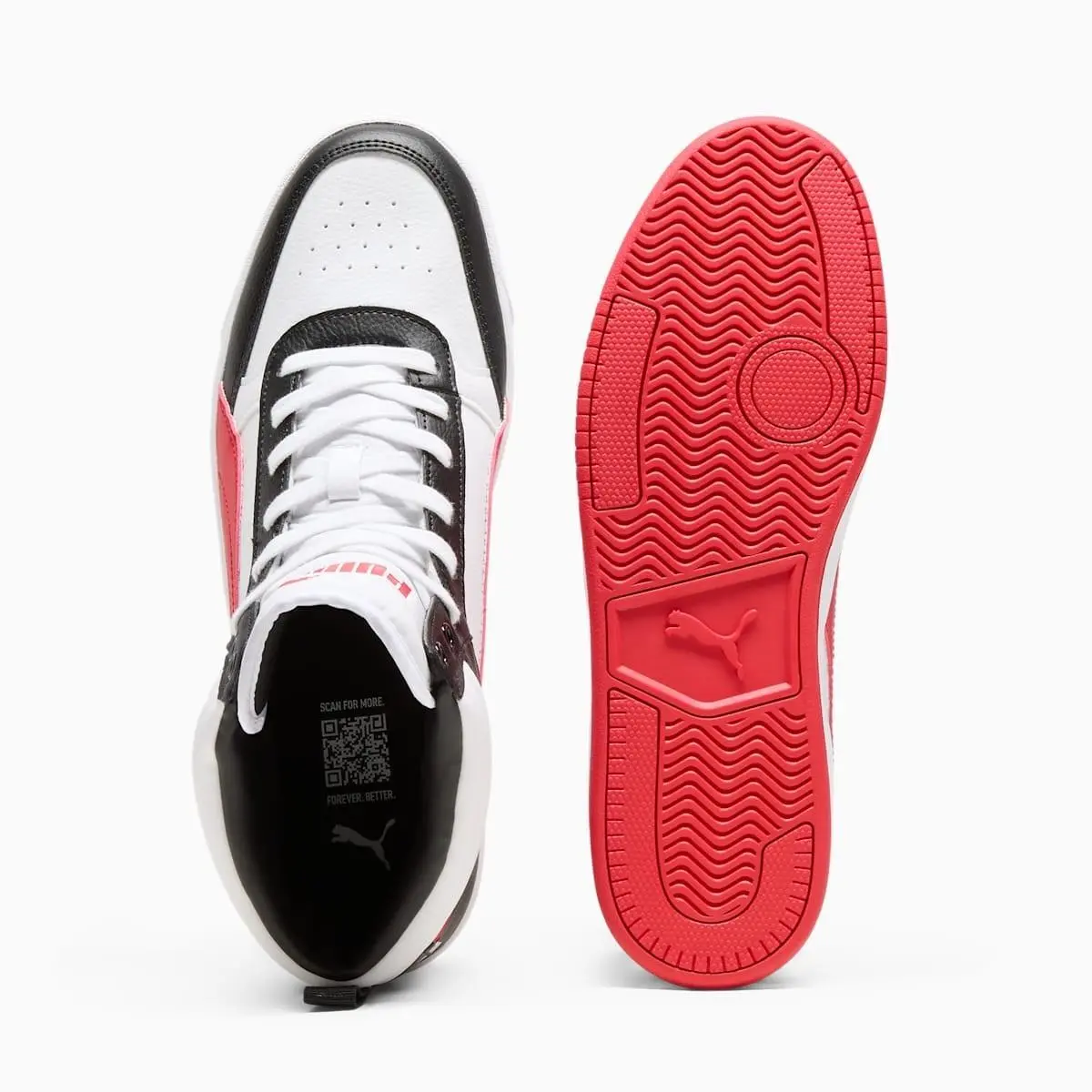 Puma shoes - PUMA Dribble Mid Lace Up - 40098005 - White 4