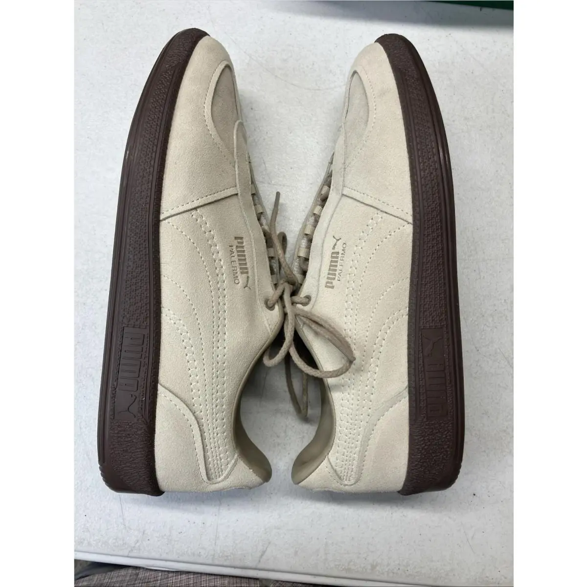 Puma shoes - PUMA Palermo - Palermo - 403262-02 - Alpine Snow/ Chestnut Brown 4