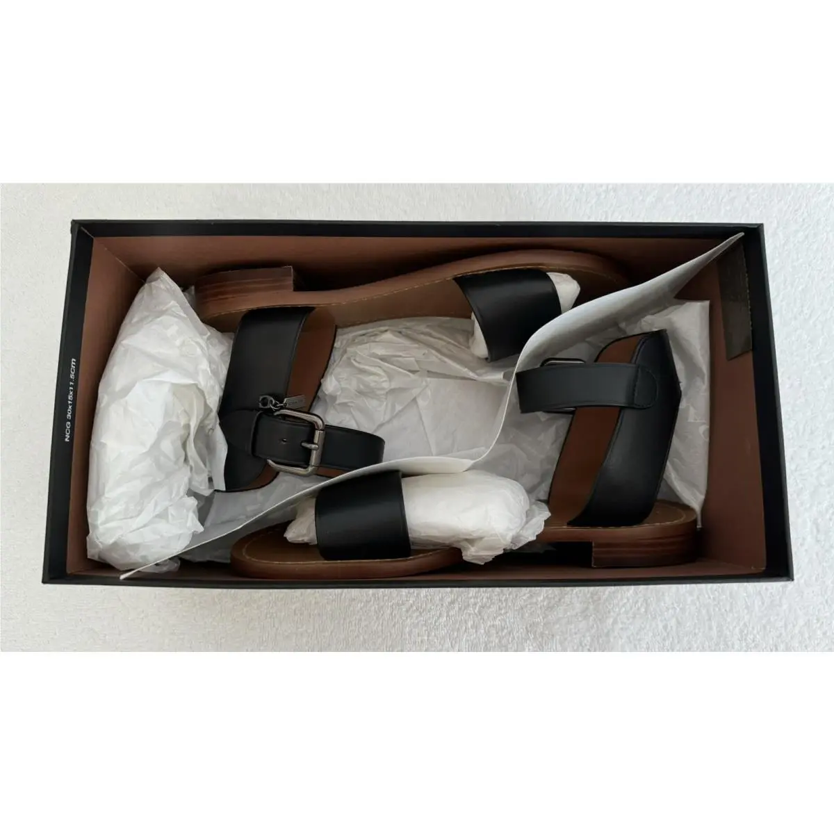 Coach shoes - COACH Ankle Strap Flat Sandals - Black (UPC: 0191202541856) 9