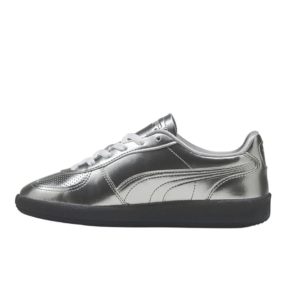 Puma shoes - PUMA Palermo Astro Escape Metallic Lace Up - 40045001 - Silver (UPC: 197673449783) 1