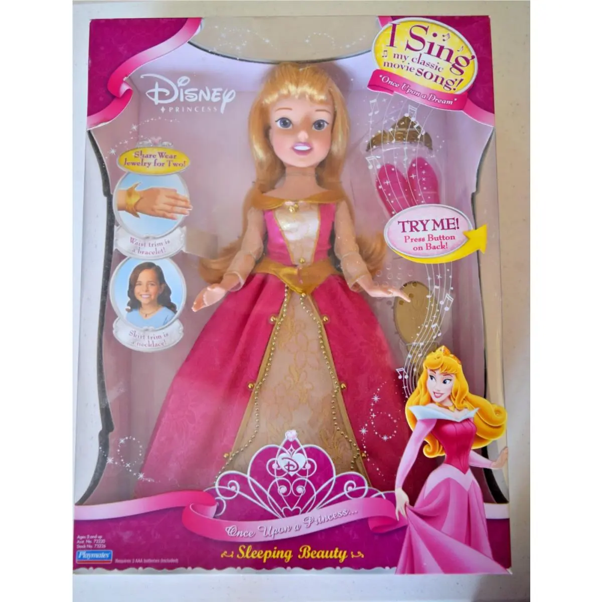 Sleeping Beauty Doll Disney Once Upon A Princess Enchanted Tales Sings Works
