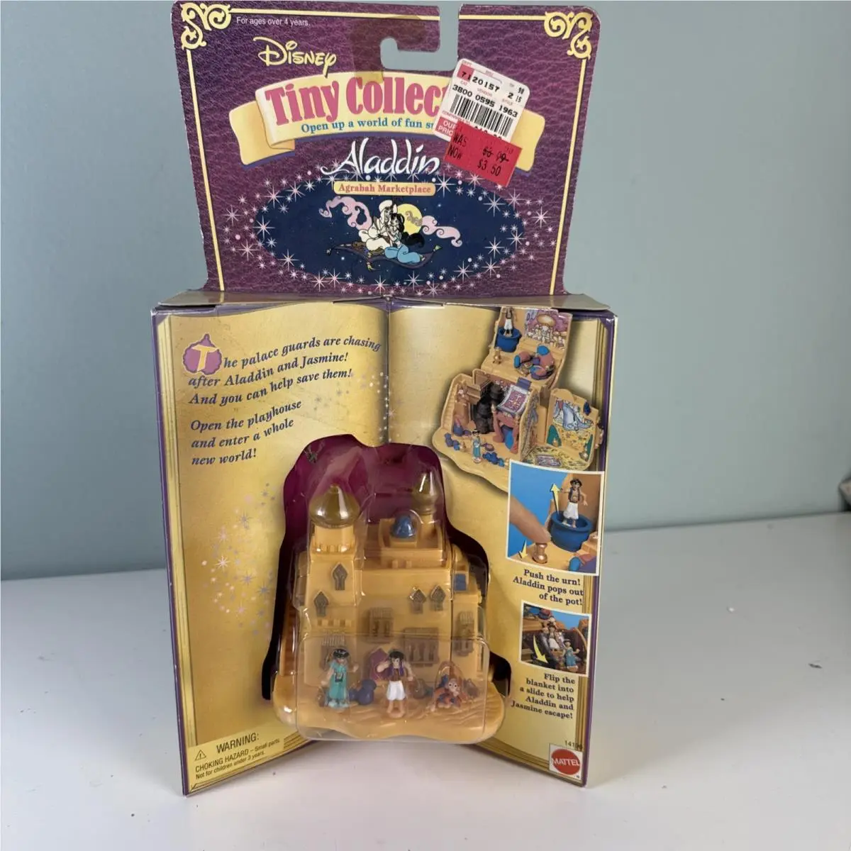 Disney Tiny Collection Polly Pocket Playset Aladdin Agrabah Marketplace 1995
