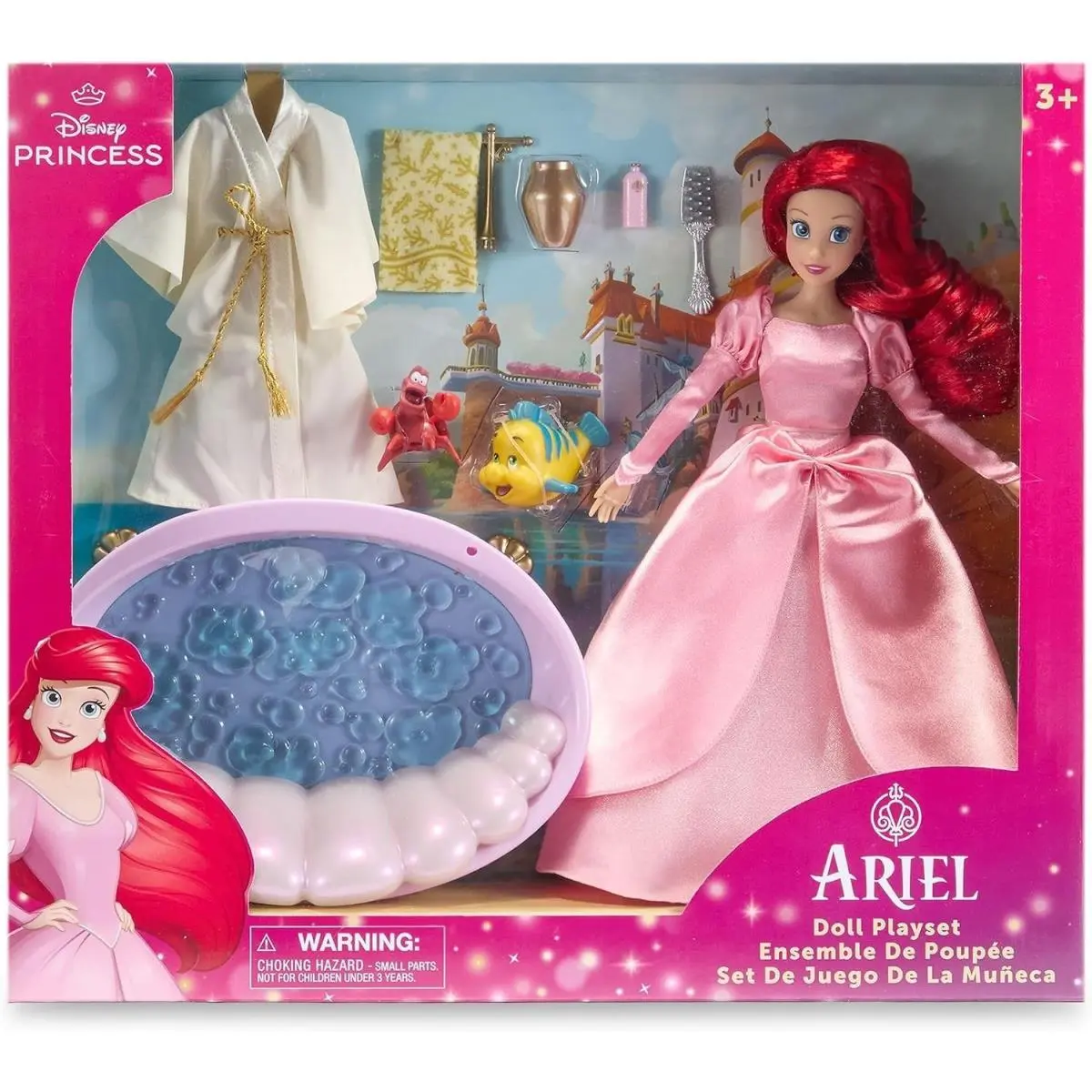 Disney Ariel Classic Doll Gift Set Sebastian Flounder The Little Mermaid