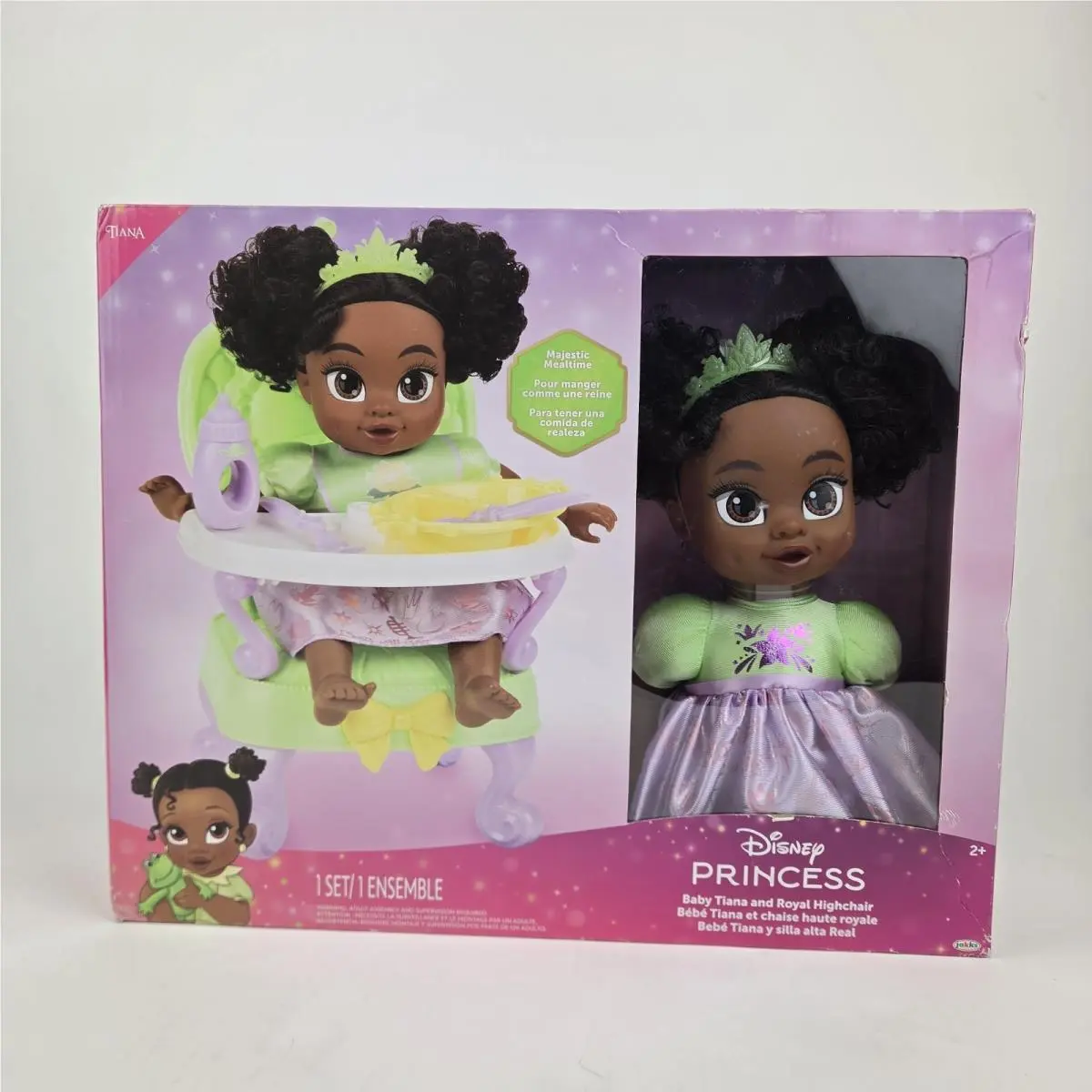 Disney Princess Baby Tiana and Royal Highchair Majestic Mealtime Feeding Set