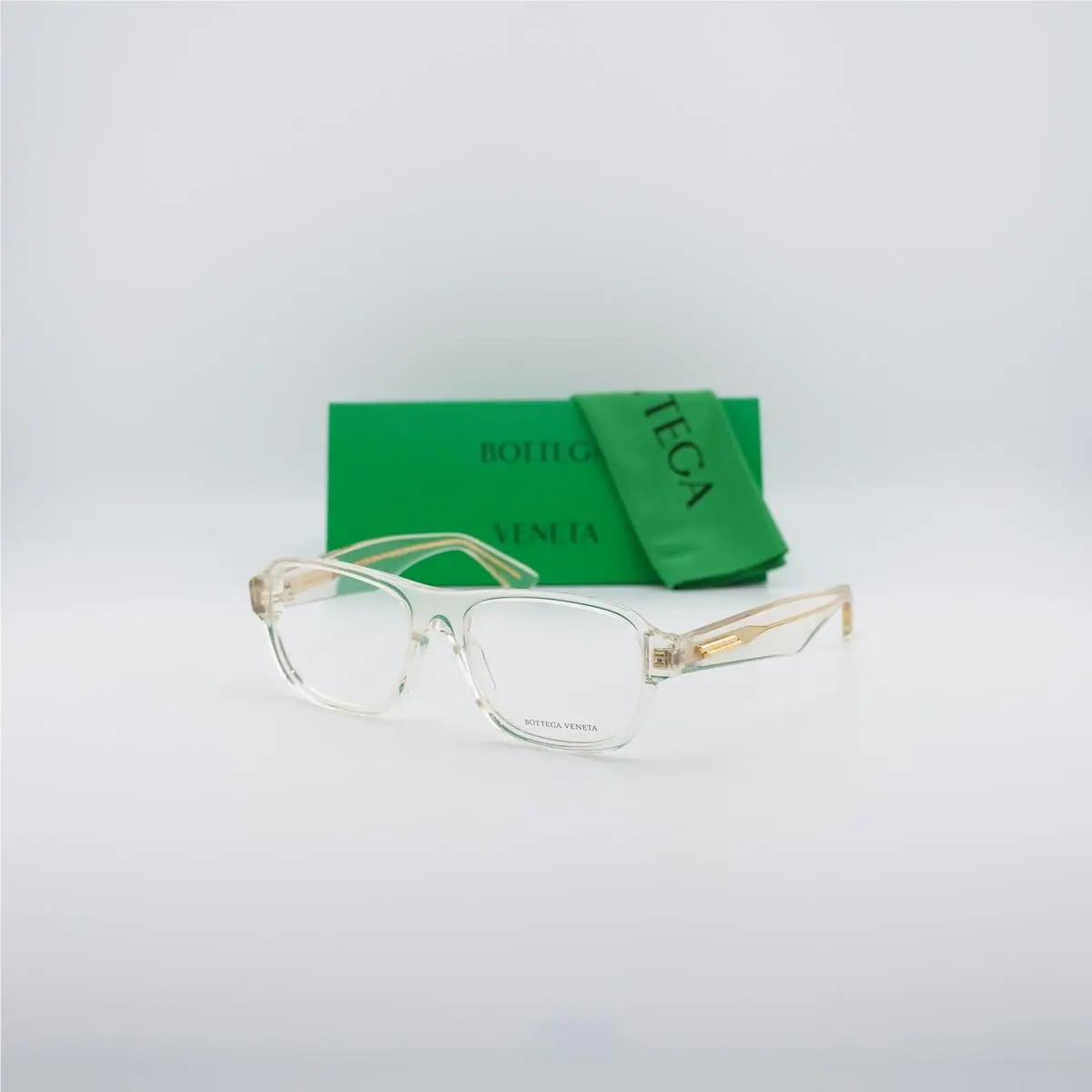BV1157O 003 Beige 53mm Eyeglasses by Bottega Veneta