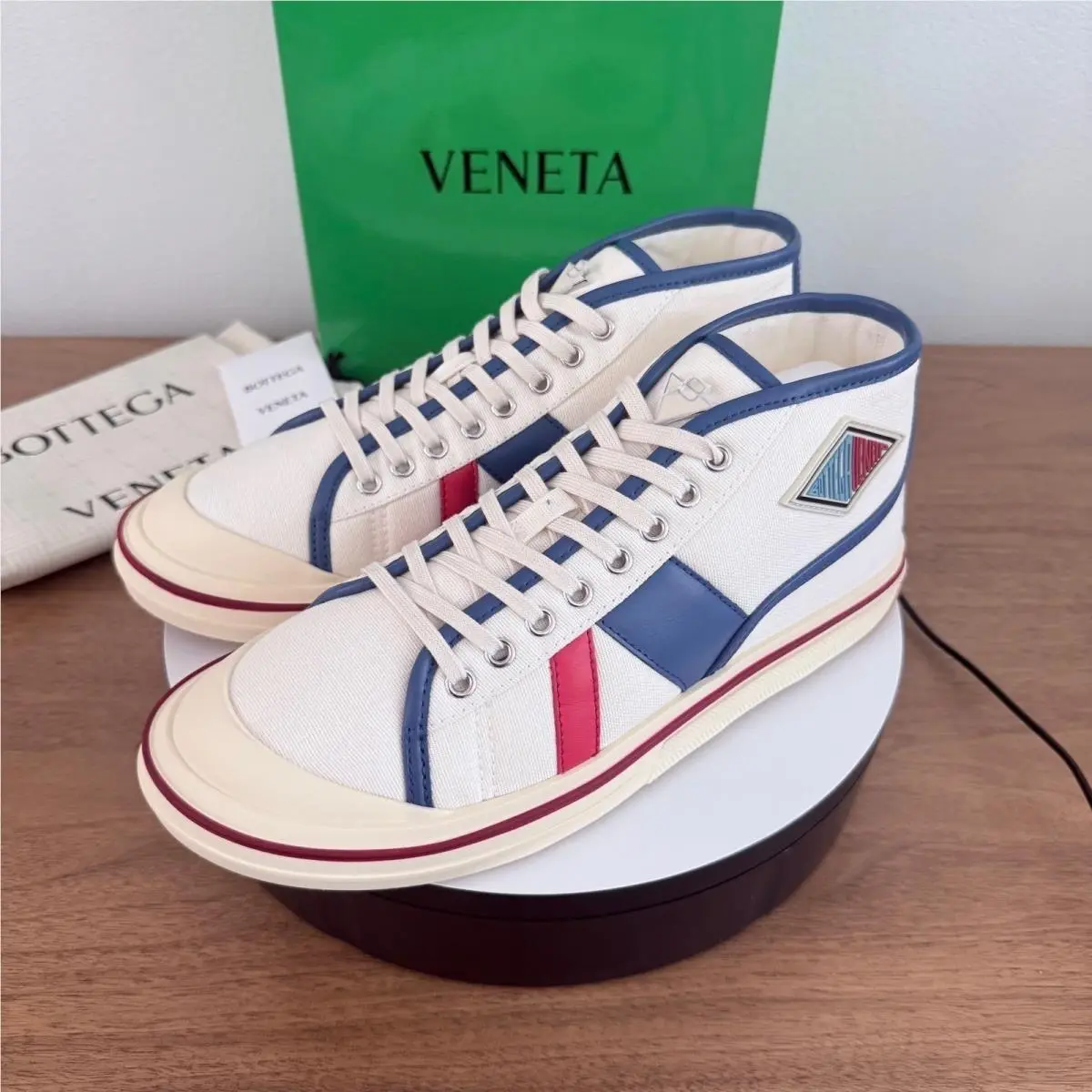 Bottega Veneta shoes - Summer Canvas High Top - Summer Canvas High Top - White 5