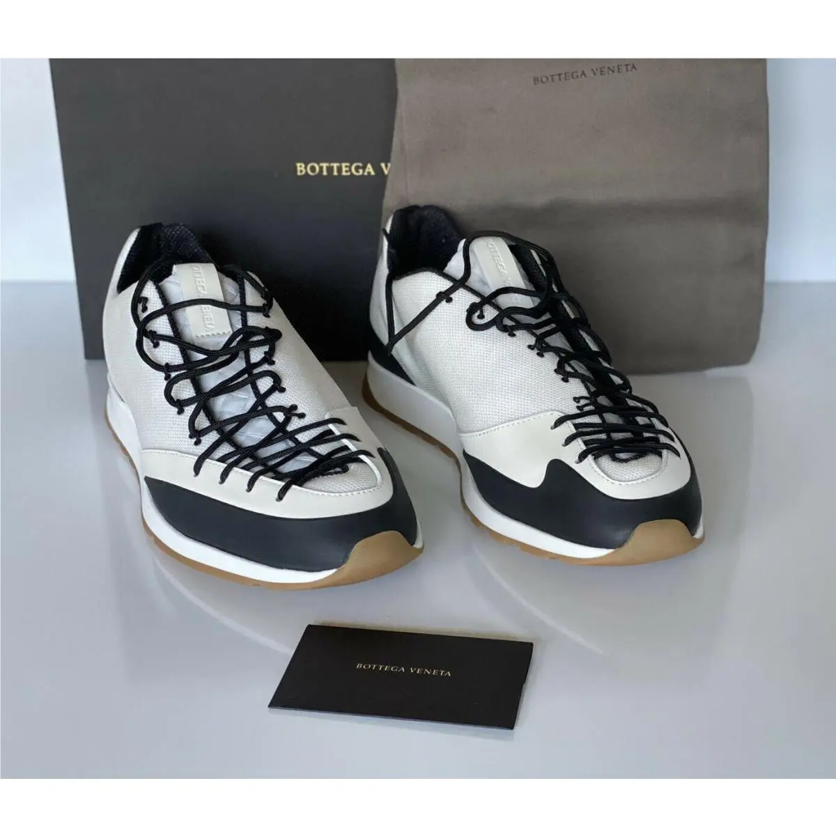 Men`s Scar Tex White Sneakers 7.5 US 40.5 Euro 609891 by Bottega Veneta