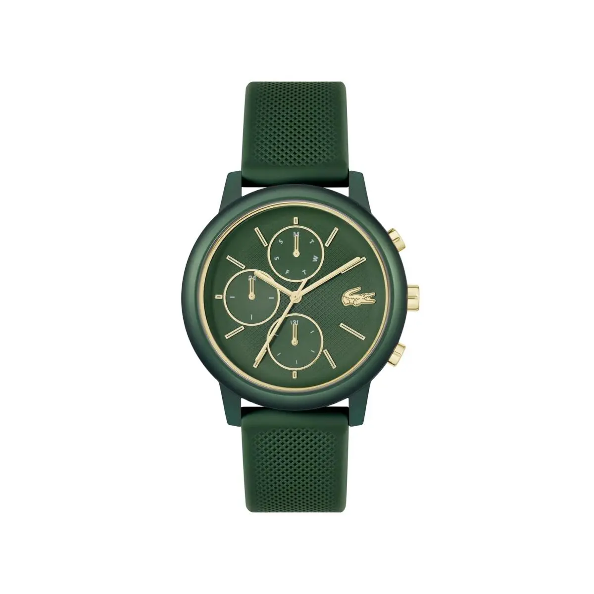 Lacoste 12.12 Move Men`s Multifunction Watch – 42mm Aluminum Case 42 Green