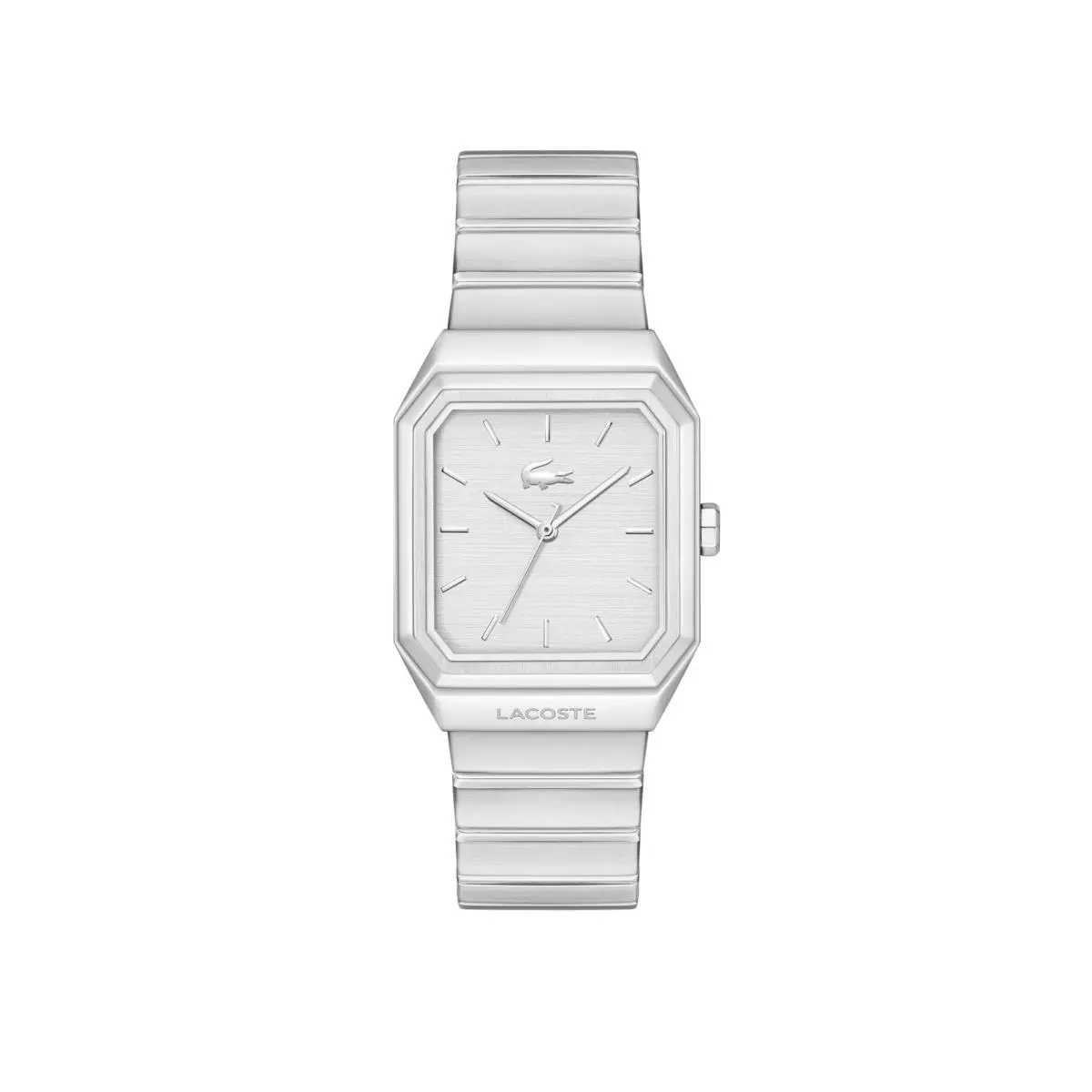 Men`s Rene Quartz Bracelet Watch 31mm Silver by Lacoste