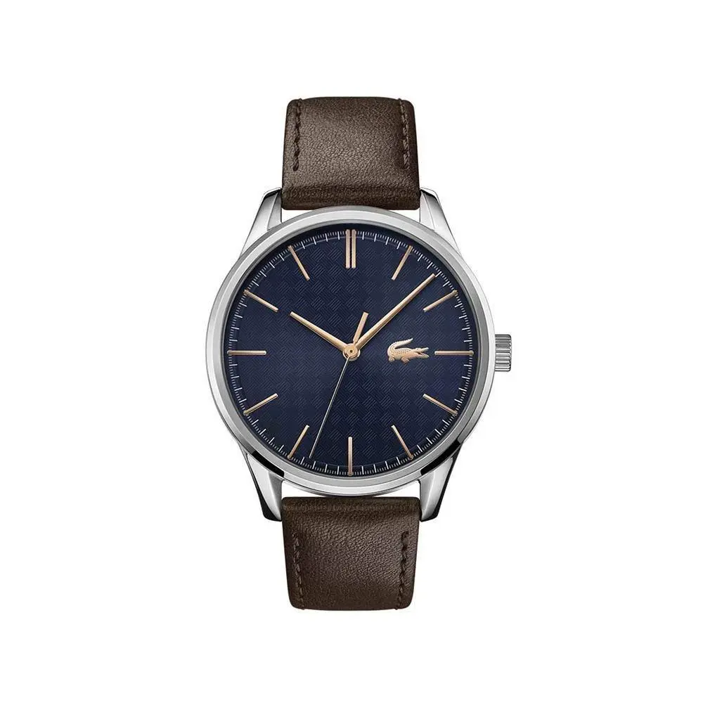 Vienna Men`s Quartz Watch - Stainless Steel 20 Blue Bronze by Lacoste