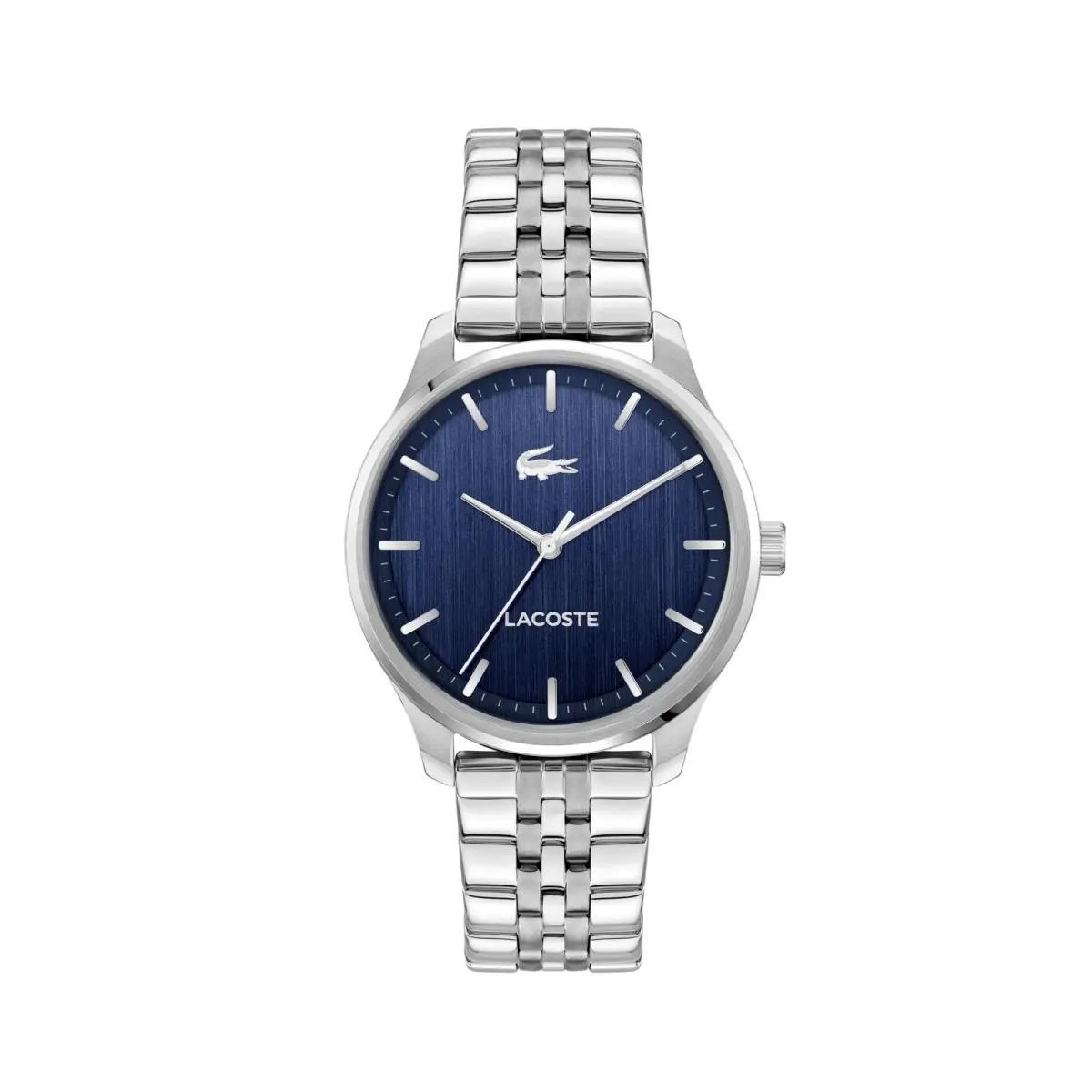 Lacoste Lisbon Men’s Quartz Watch - Bracelet Three-hand Sunray Dial Silver