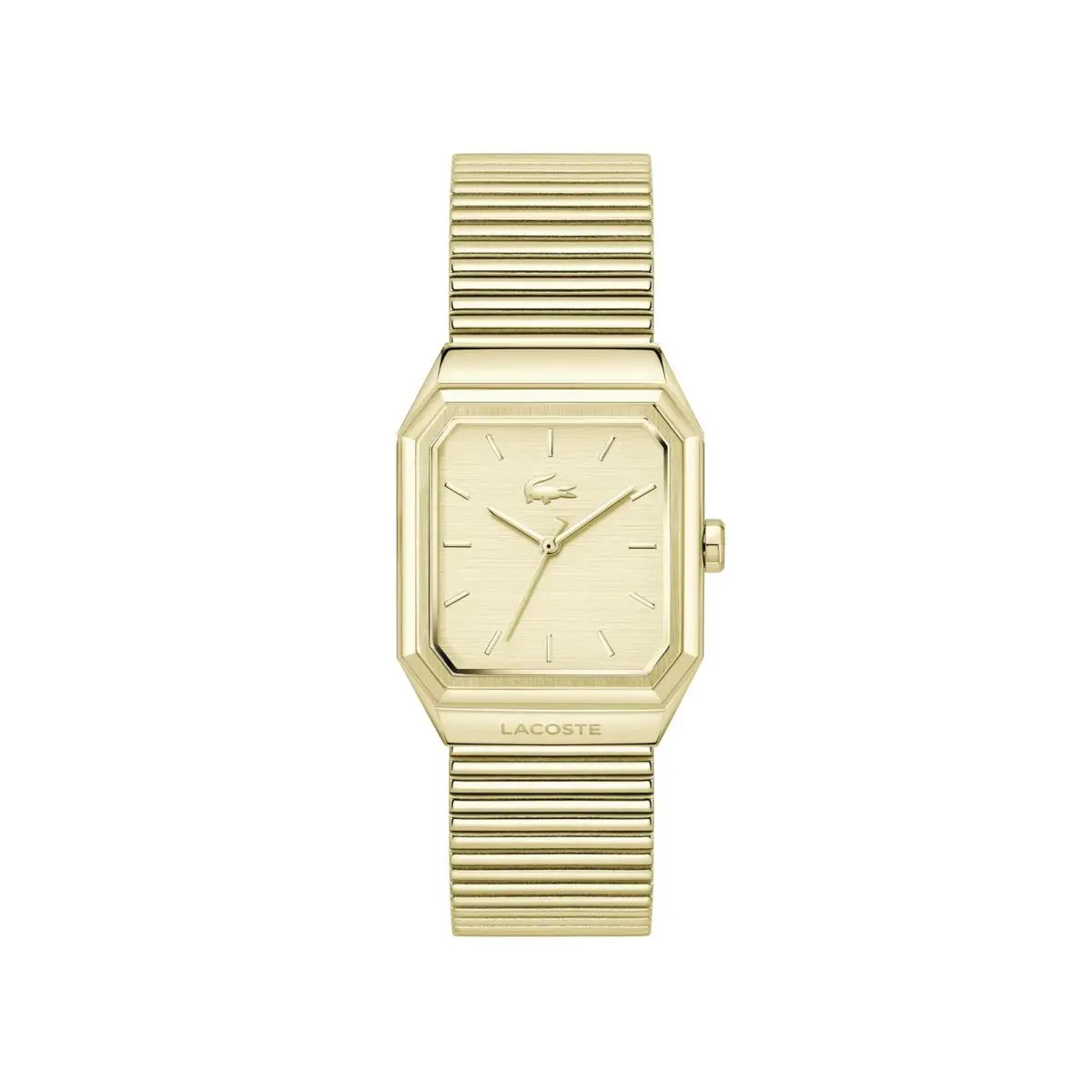Lacoste Rene Men’s Quartz Watch - Octagonal Case and Bezel One Size Gold