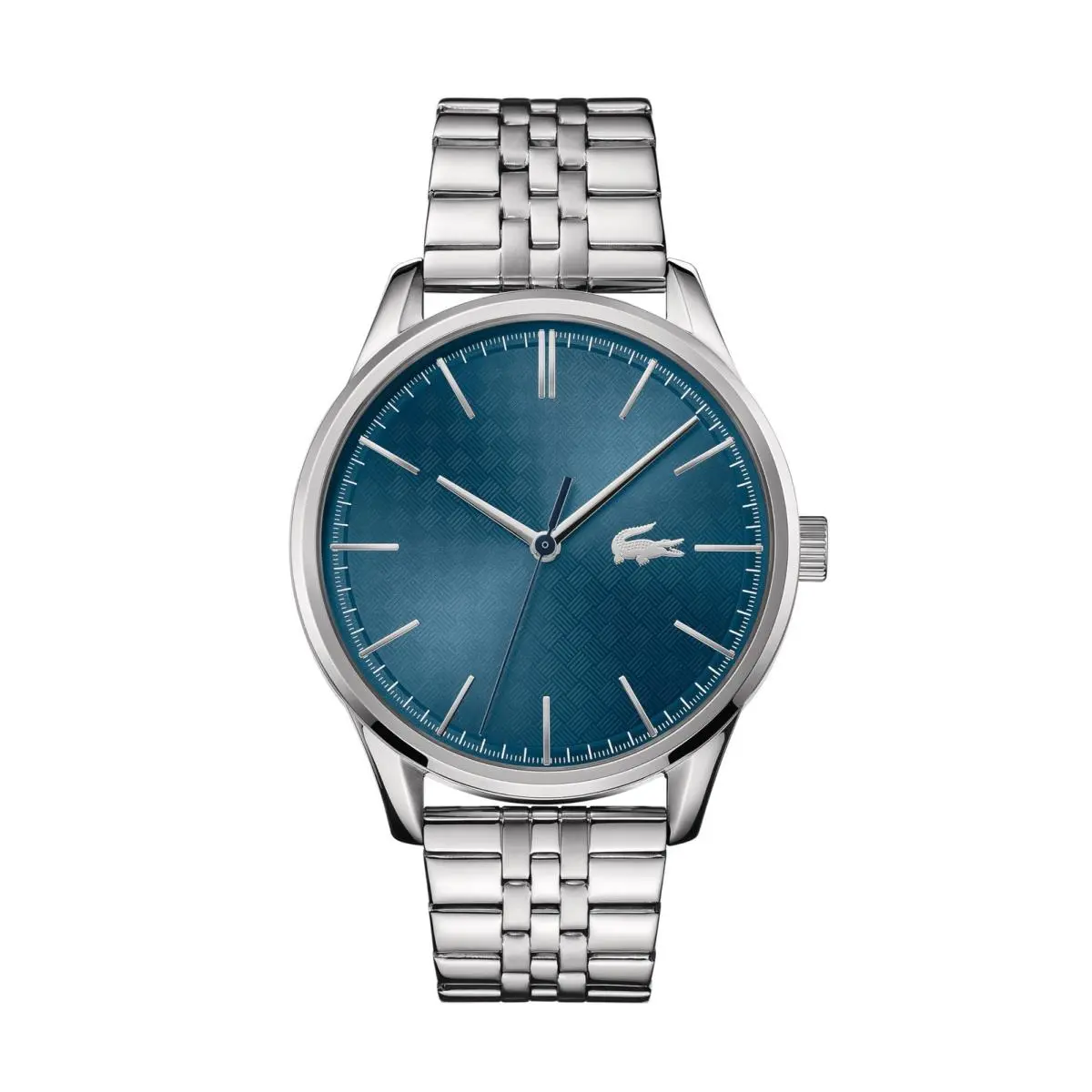 Lacoste Vienna Men`s Quartz Watch - Stainless Steel Case - Silver Blue