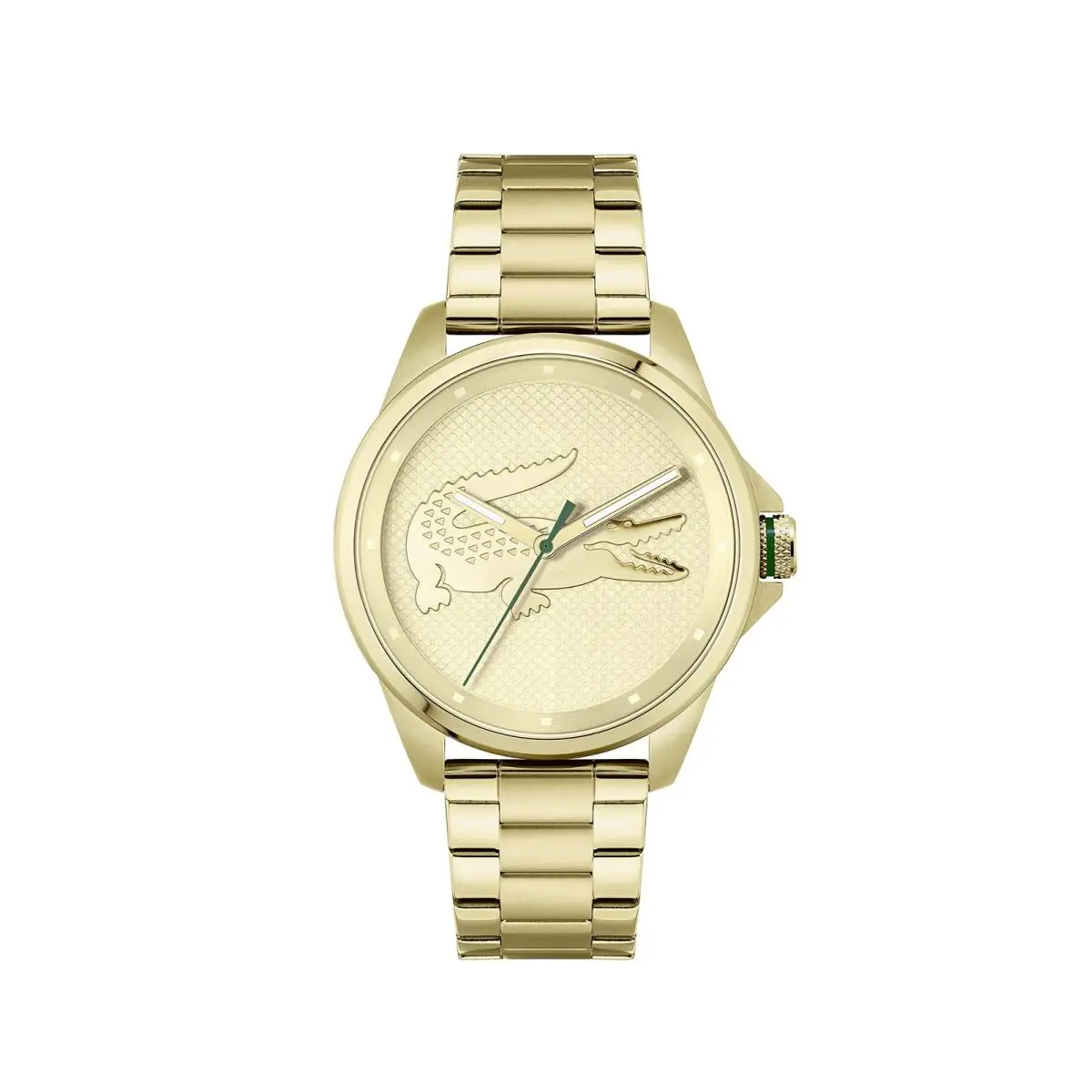 Lacoste Le Croc Men`s Quartz Watch - Premium Statement One Size Yellow Gold