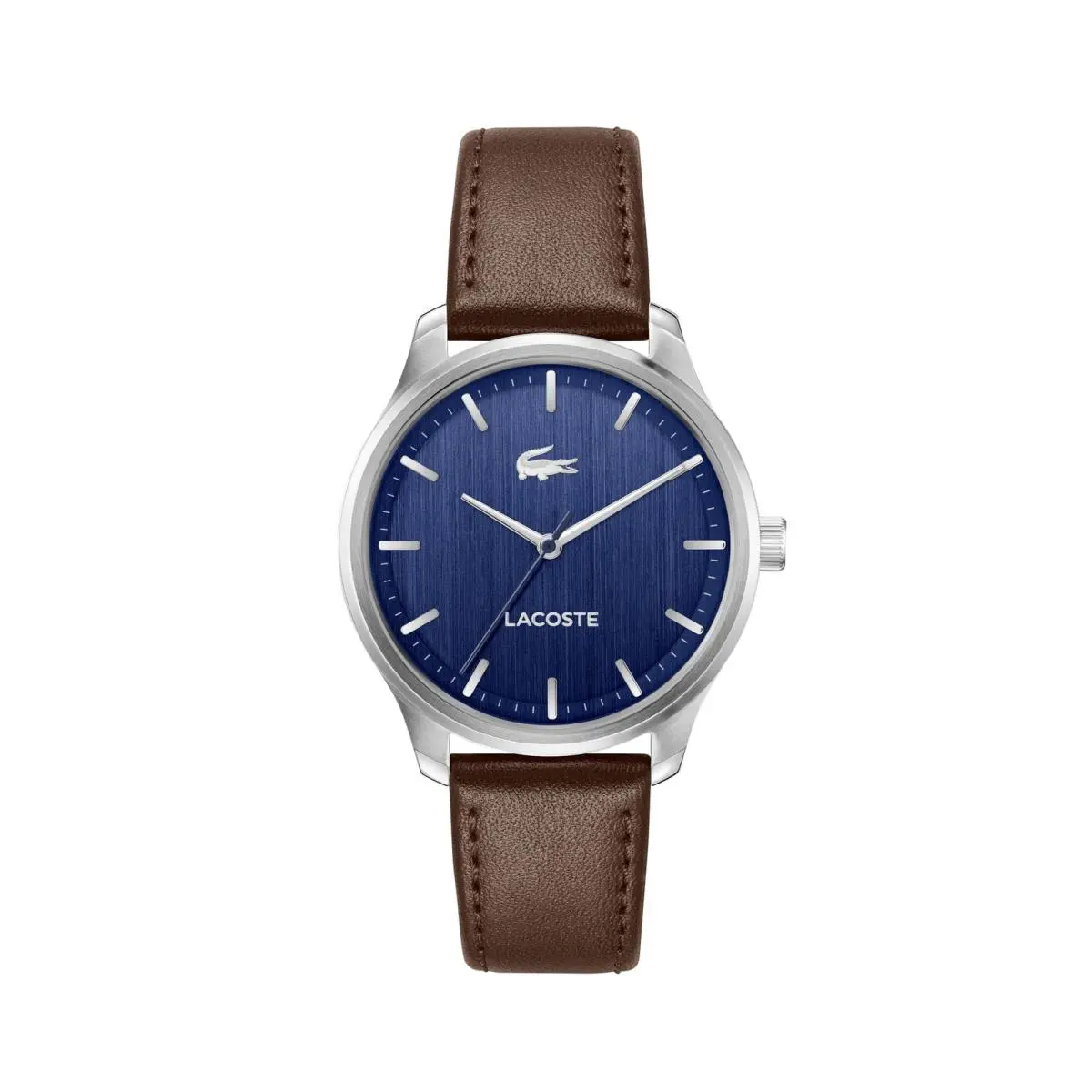 Lacoste Lisbon Men’s Quartz Watch - Leather Strap Taglia Unica Brown