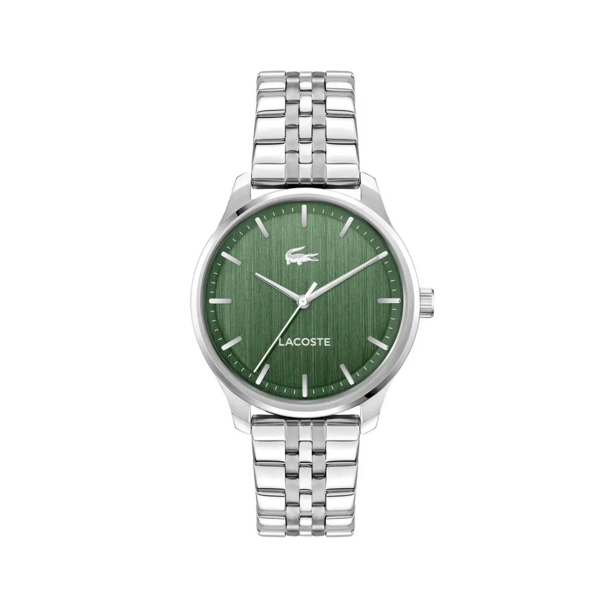 Lacoste Lisbon Men’s Quartz Watch - Link Bracelet Three-hand Sunray Silver