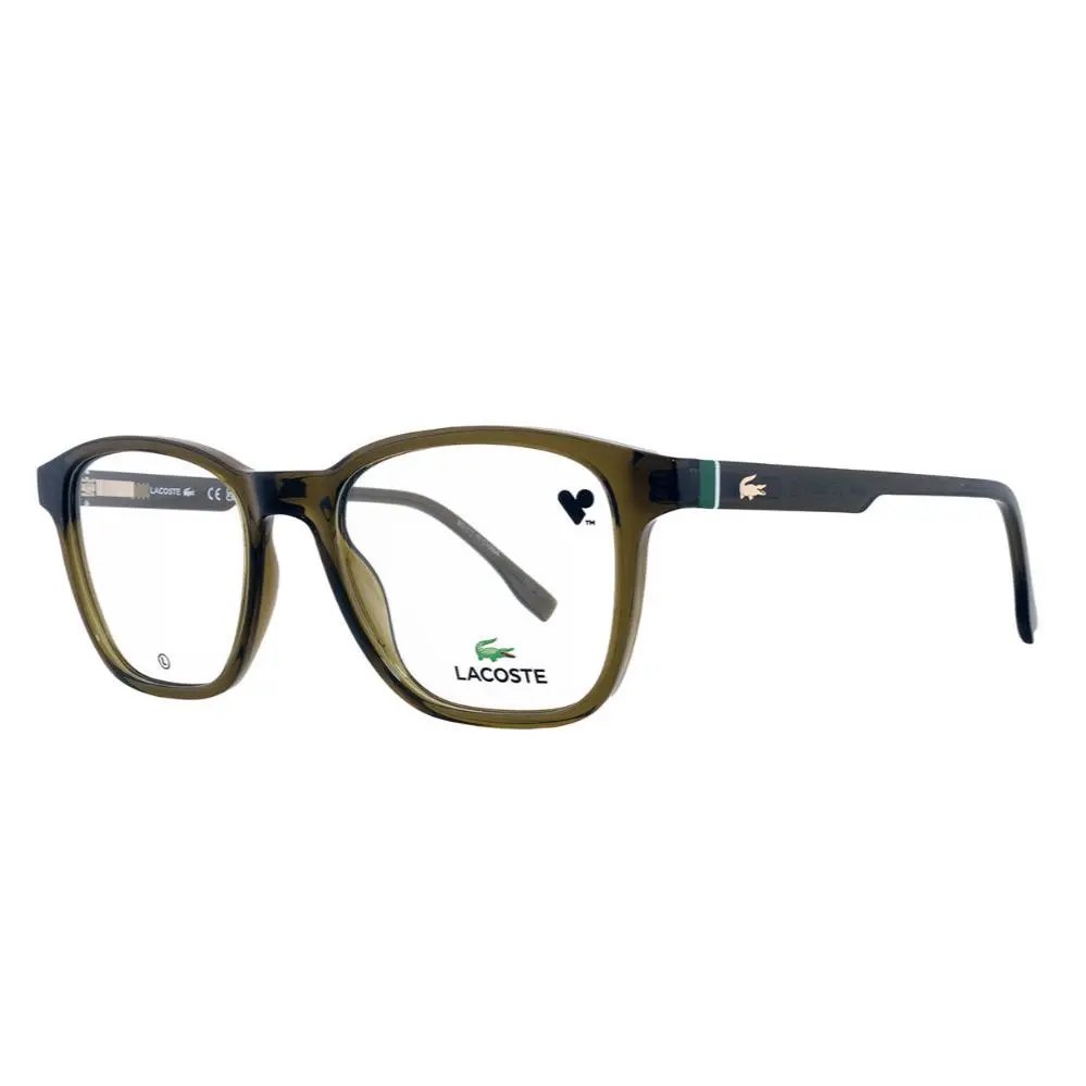 Lacoste L2949 275 Khaki Square Men`s Eyeglasses 52-19-145mm
