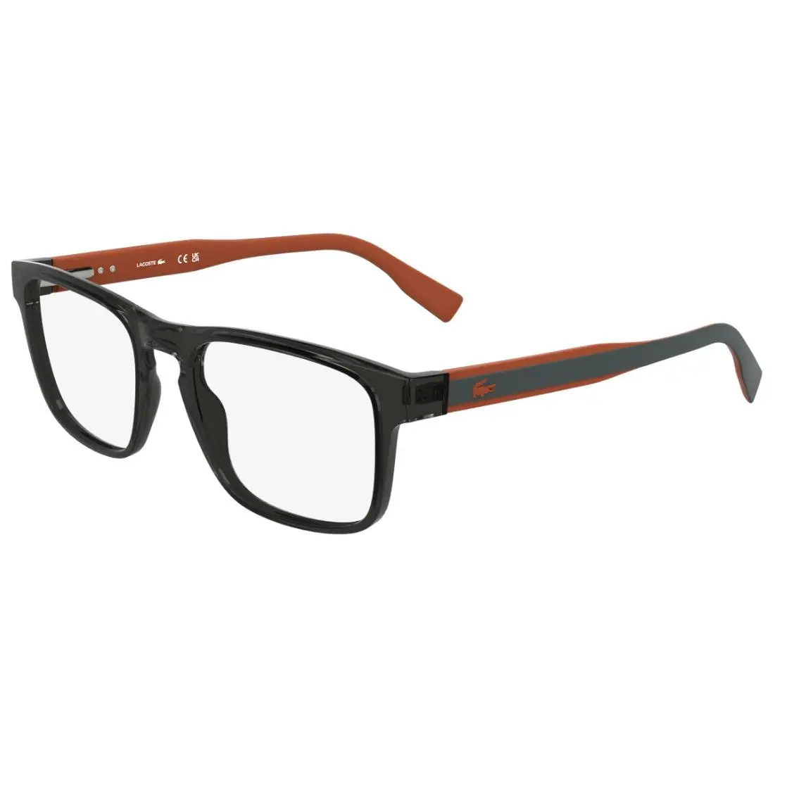 Lacoste L2972 035 Transparent Grey Male Eyeglasses 54-19-145mm