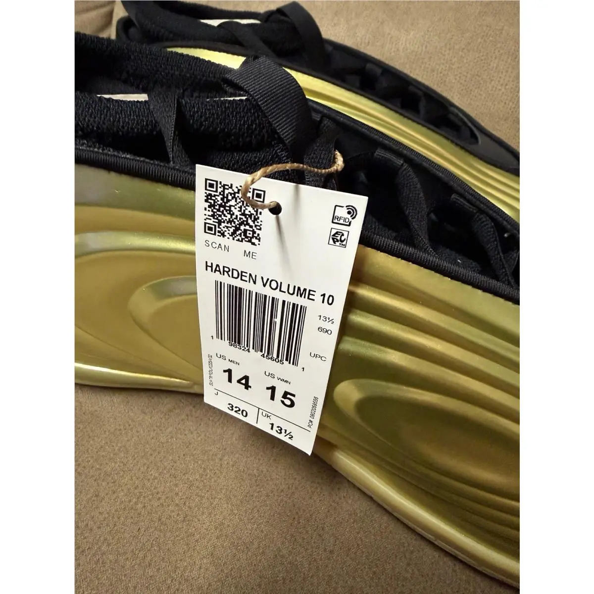 Adidas shoes - ADIDAS Harden Vol. 10 - Harden - KH9153 - Core Black/Metallic Gold/Core Black 5