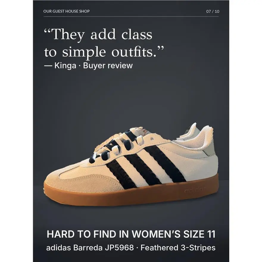 Adidas shoes - adidas Barreda - Barreda - JP5968 - Black and White 5