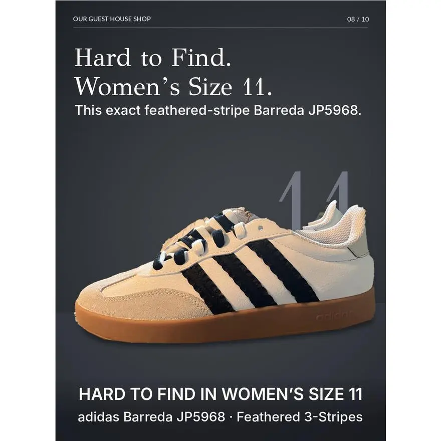 Adidas shoes - adidas Barreda - Barreda - JP5968 - Black and White 6