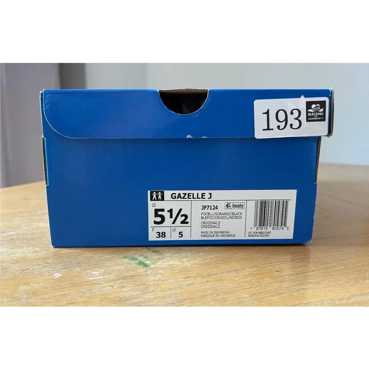 Adidas shoes - adidas Gazelle - Gazelle - JP7124 - Blue 0