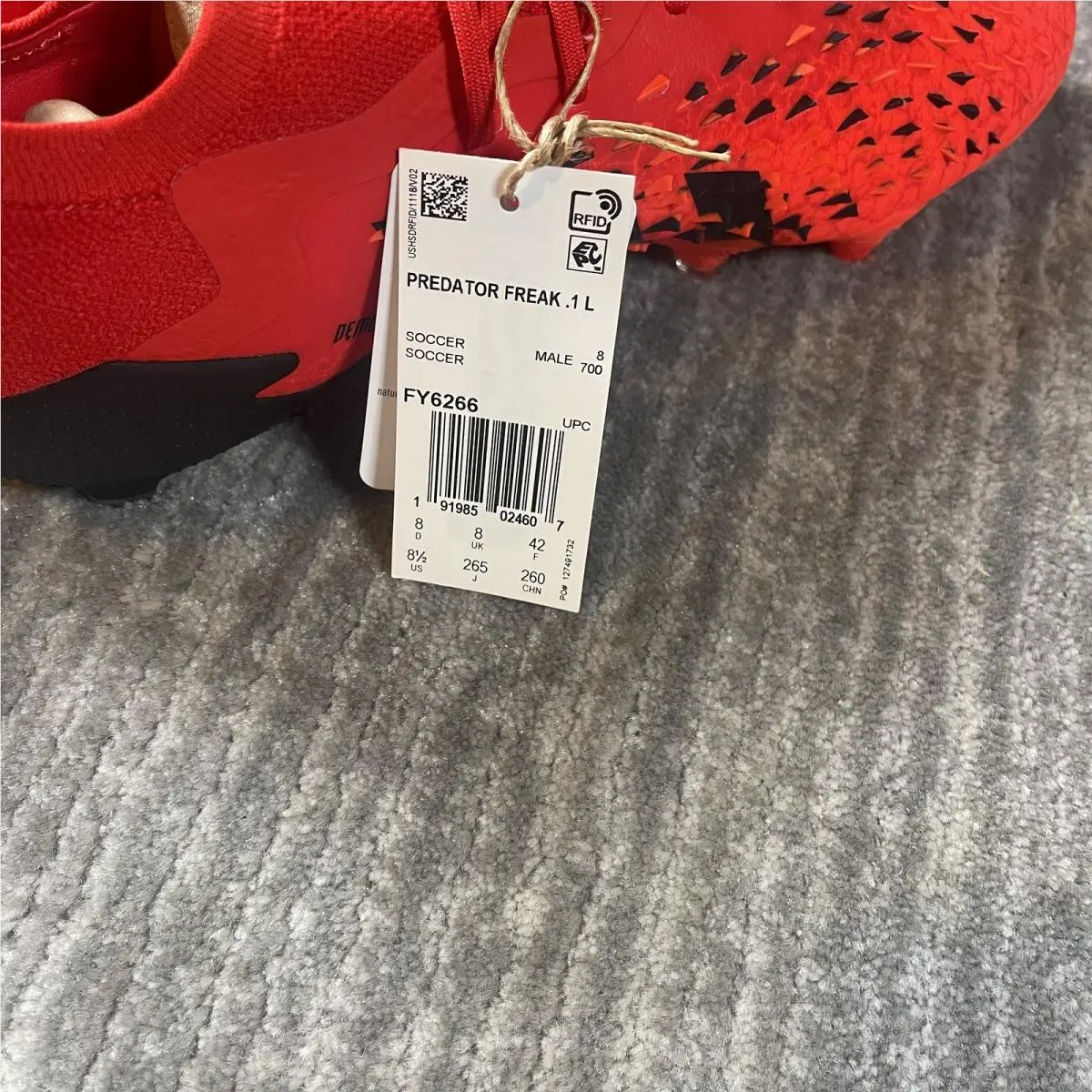 Adidas shoes - adidas Predator Freak .1 L FG - FY6266 - Red 5