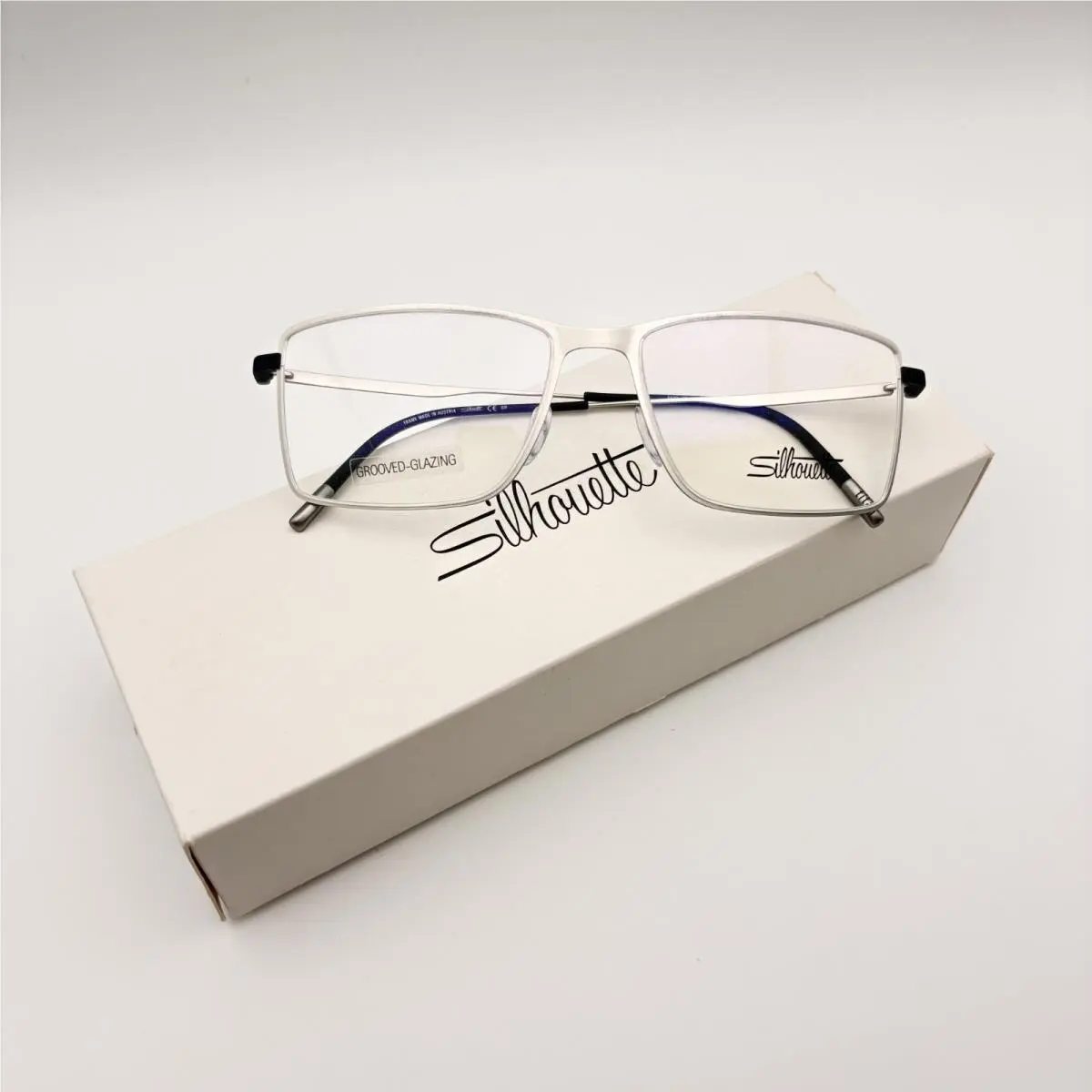5533 7000 Lite Wave Silver Titanium Eyeglasses Frame Austria by Silhouette