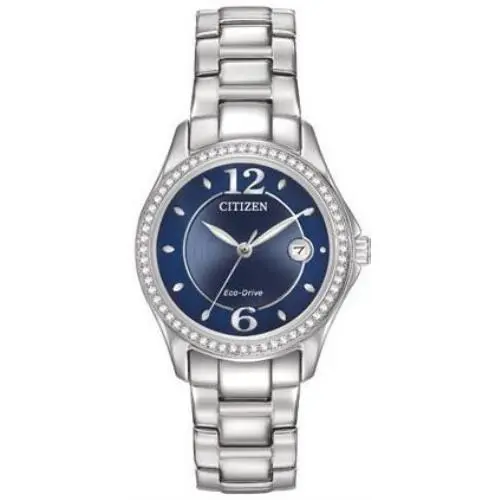 Eco-drive Silhouette Crystal Ladies Watch FE1140-86L by Citizen
