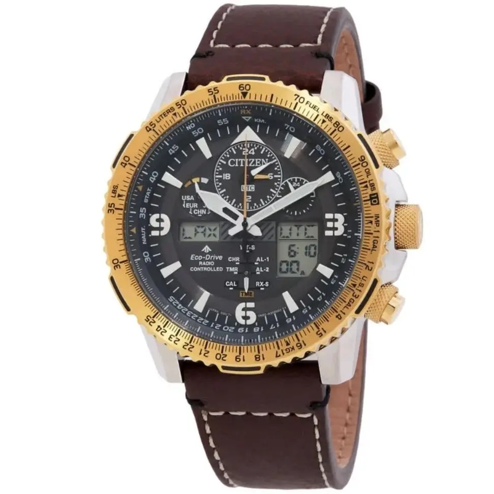 JY8084-09H Promaster Skyhawk Radio Controlled World Time Men`s Watch by Citizen