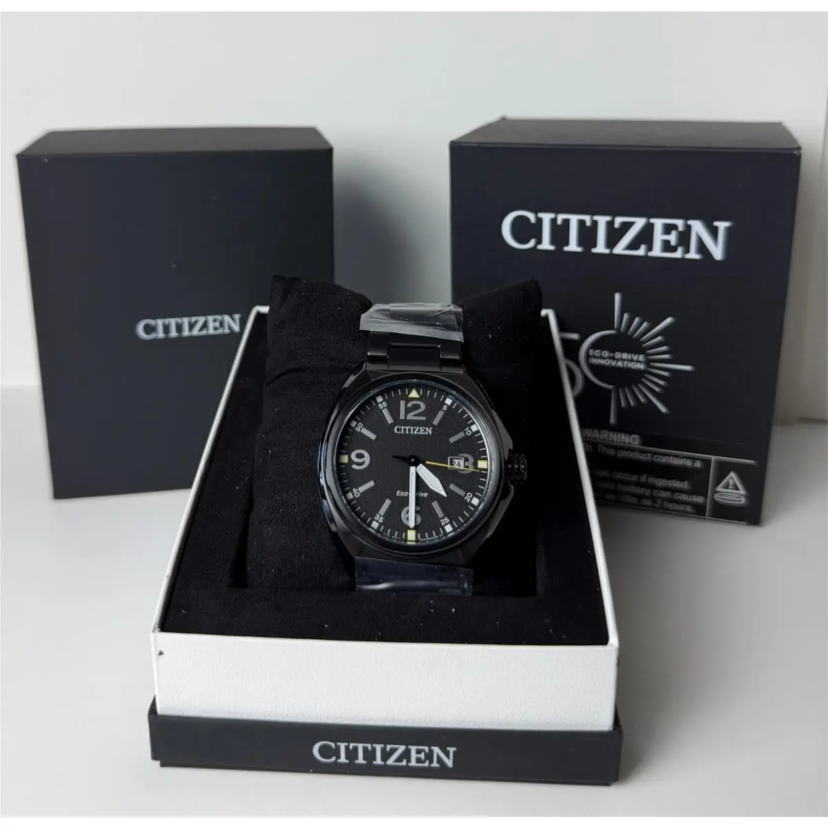 Eco-drive AW1575-59E – Black Dial – Stainless Steel – 42mm by Citizen