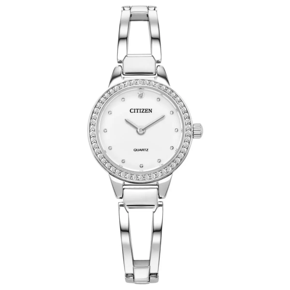 Quartz EZ7011-88A Crystal White Dial Ladies Watch Jewelry Clasp by Citizen