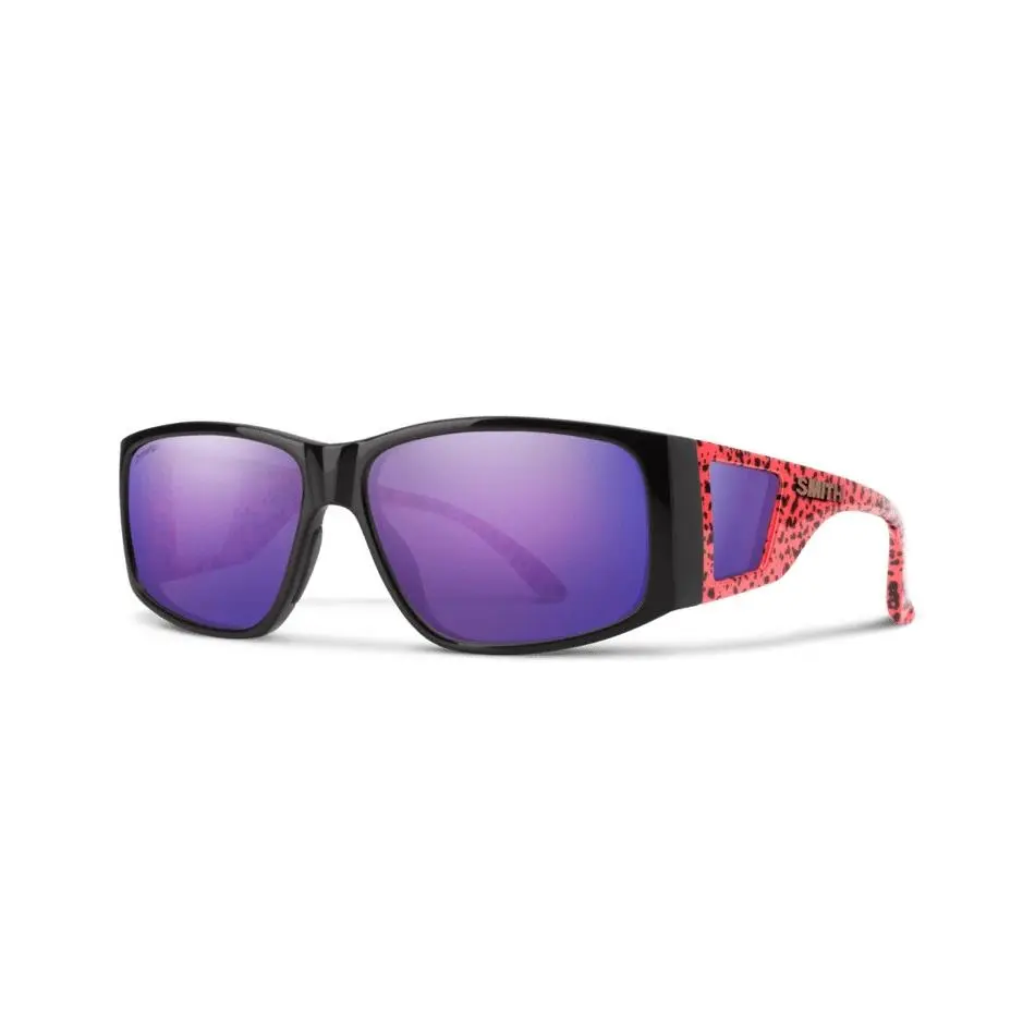 Monroe Peak Wild Child Black Red Chromapop Violet Mirror Sunglass by Smith Optics