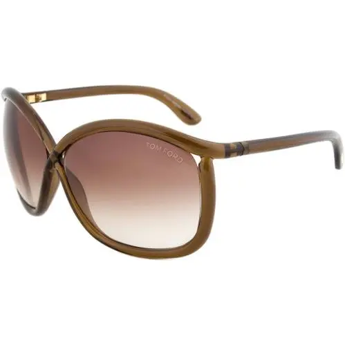 TF0201-CHARLIE 48F 64mm Sunglasses Brown / Brown Gradient Lens by Tom Ford