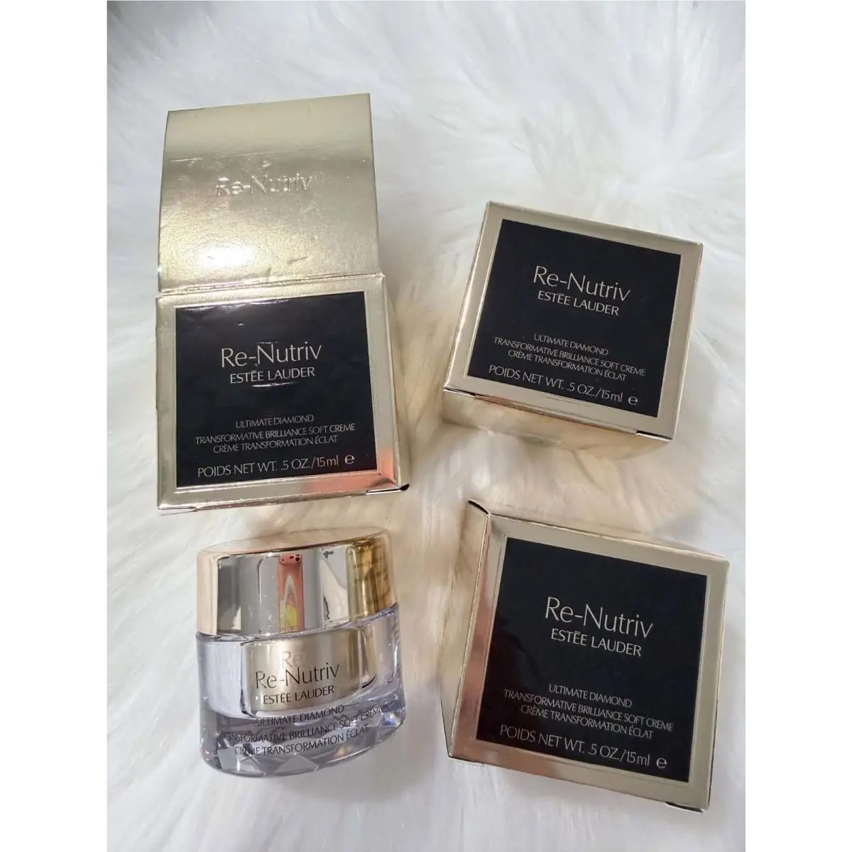 Re-nutriv Ultimate Diamond Soft Creme 15ml Set of 3 Value$300+ by Estée Lauder