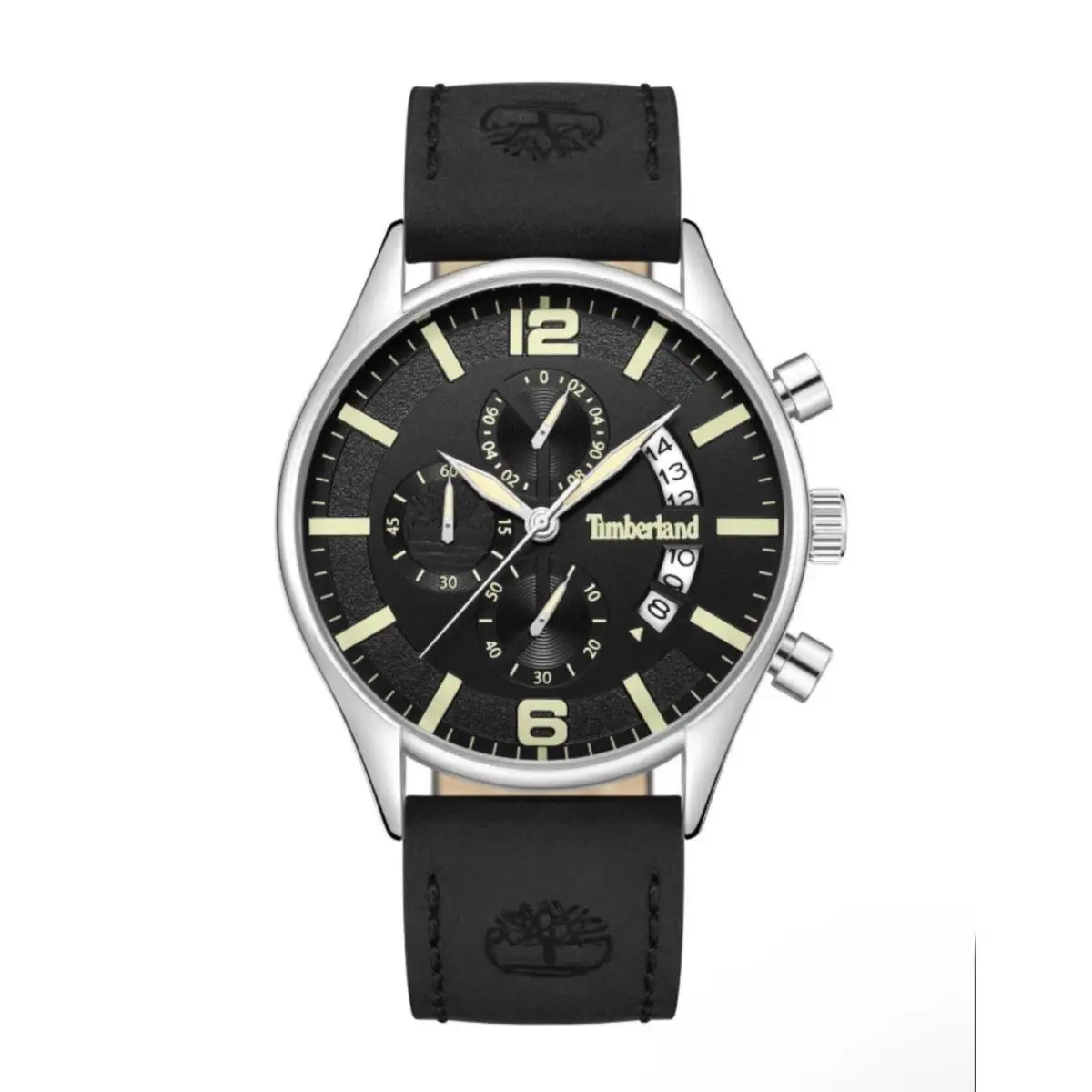 Chronograph Black Leather Black Dial Men’s Watch TDWGC9001201 by Timberland