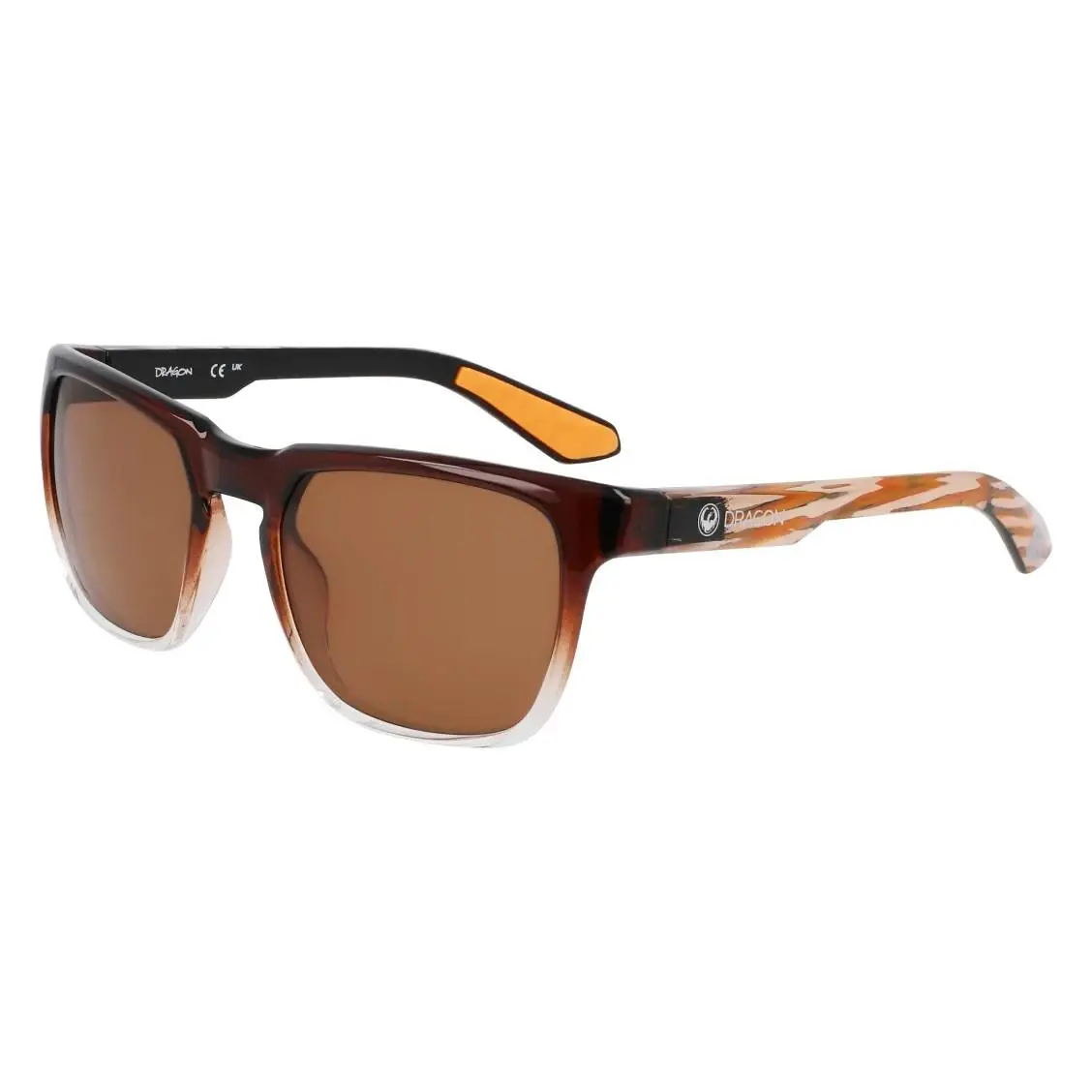 Dragon DR Slip Ath LL 232 Polarized Brown Gradient Sunglasses with Luma Lens by Dragon Alliance