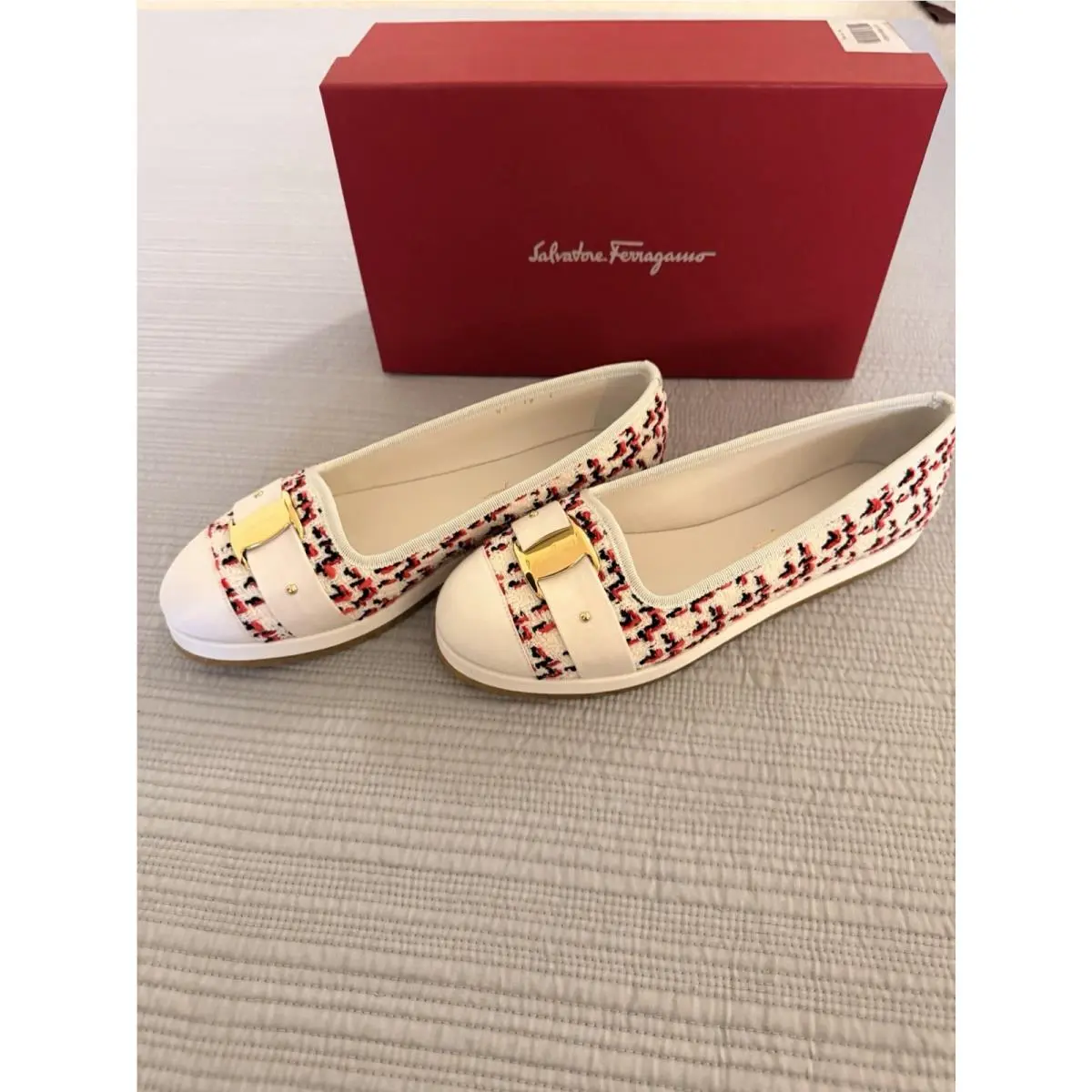 Salvatore Ferragamo shoes - Salvatore Ferragamo Kacy Woven Espadrilles - Multicolor 1