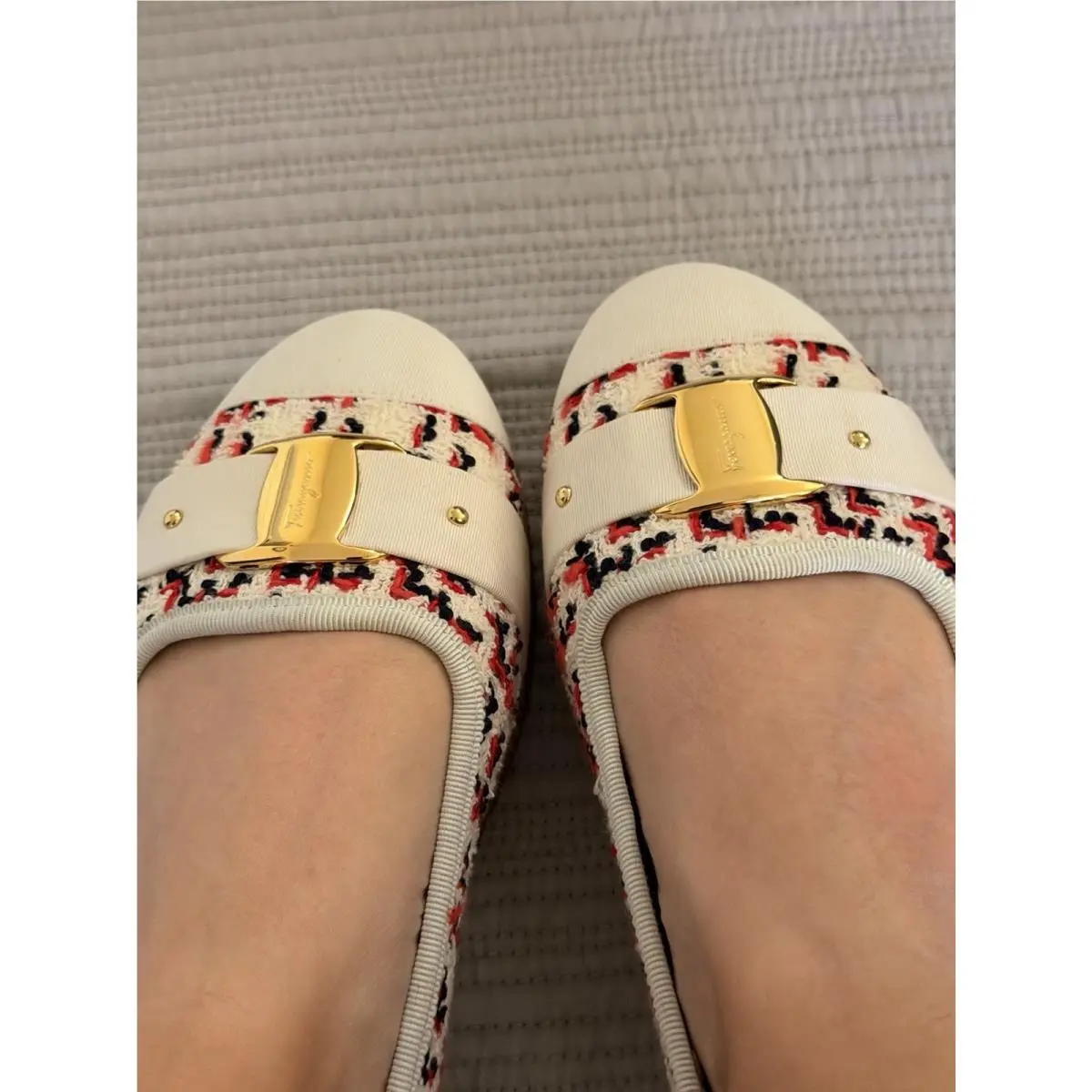 Salvatore Ferragamo shoes - Salvatore Ferragamo Kacy Woven Espadrilles - Multicolor 11