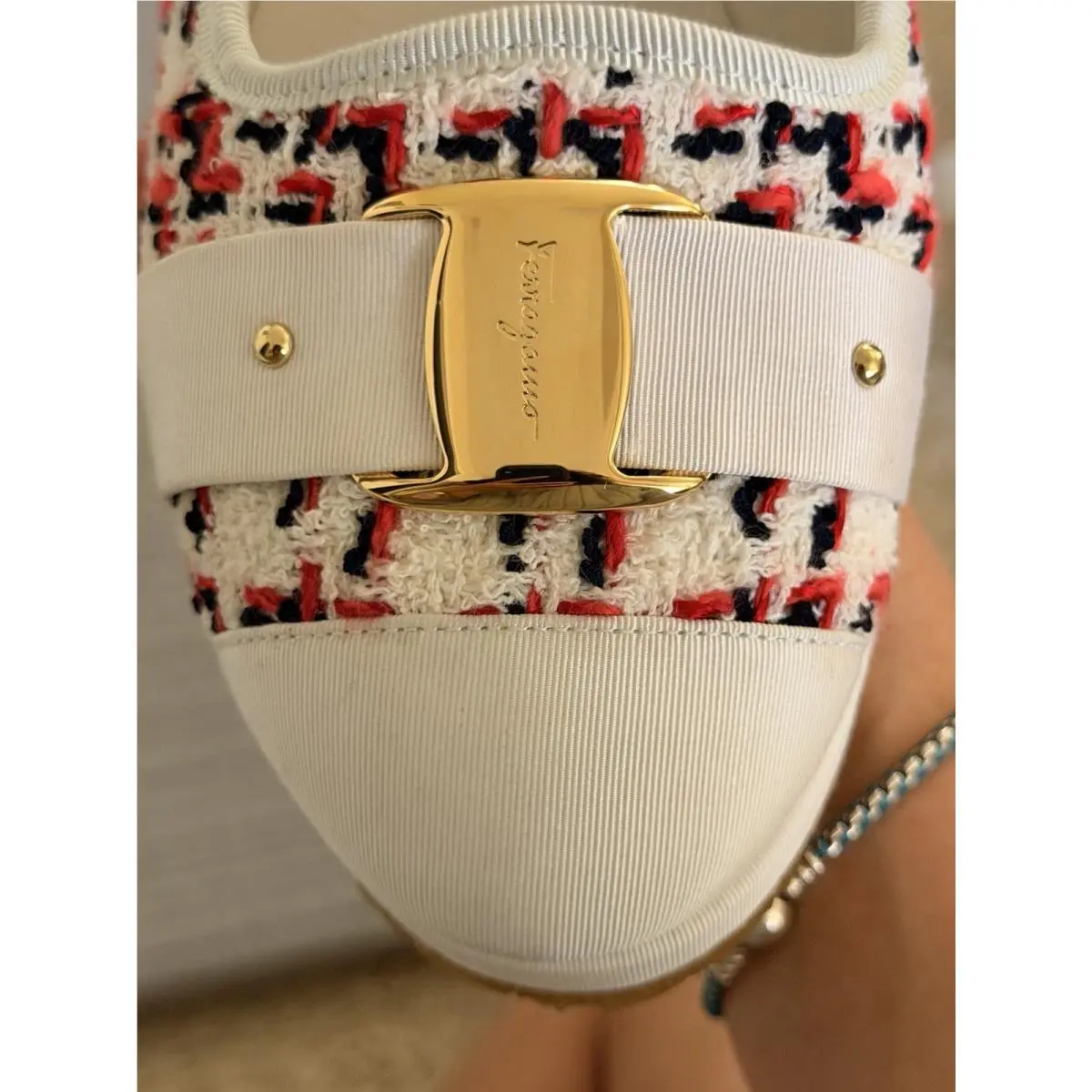 Salvatore Ferragamo shoes - Salvatore Ferragamo Kacy Woven Espadrilles - Multicolor 7