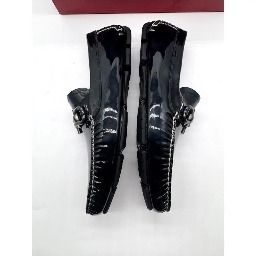 Salvatore Ferragamo shoes - Salvatore Ferragamo Parigi Gancini Bit Driver - Black 4