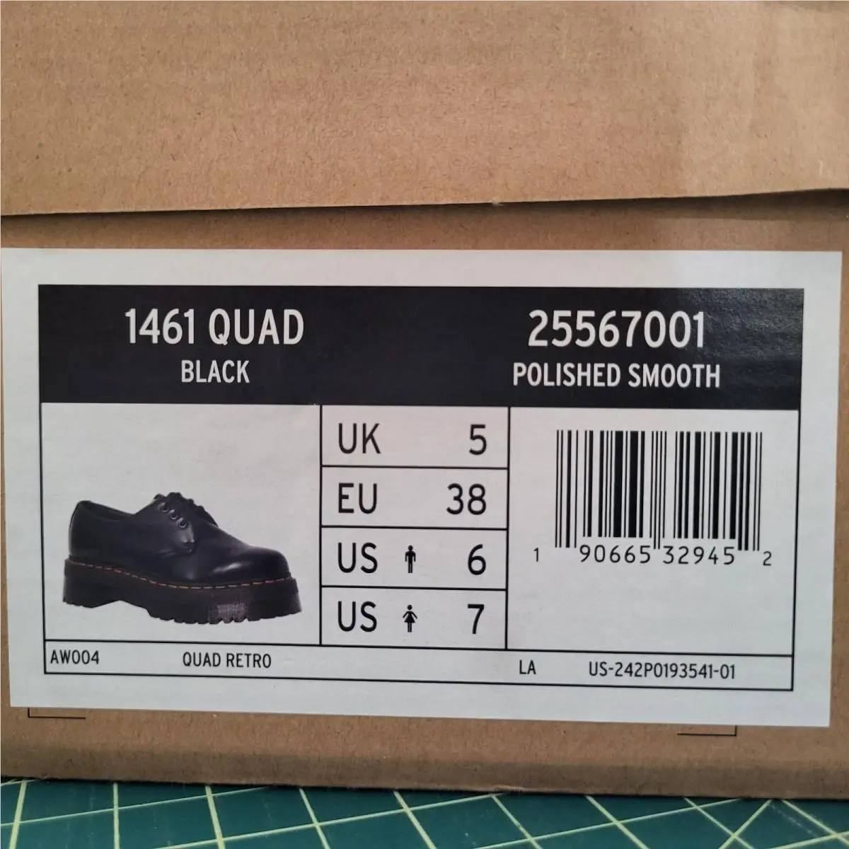 Dr. Martens shoes - Dr. Martens 1461 Quad Mono Retro - 25567001 1461 - Black 4