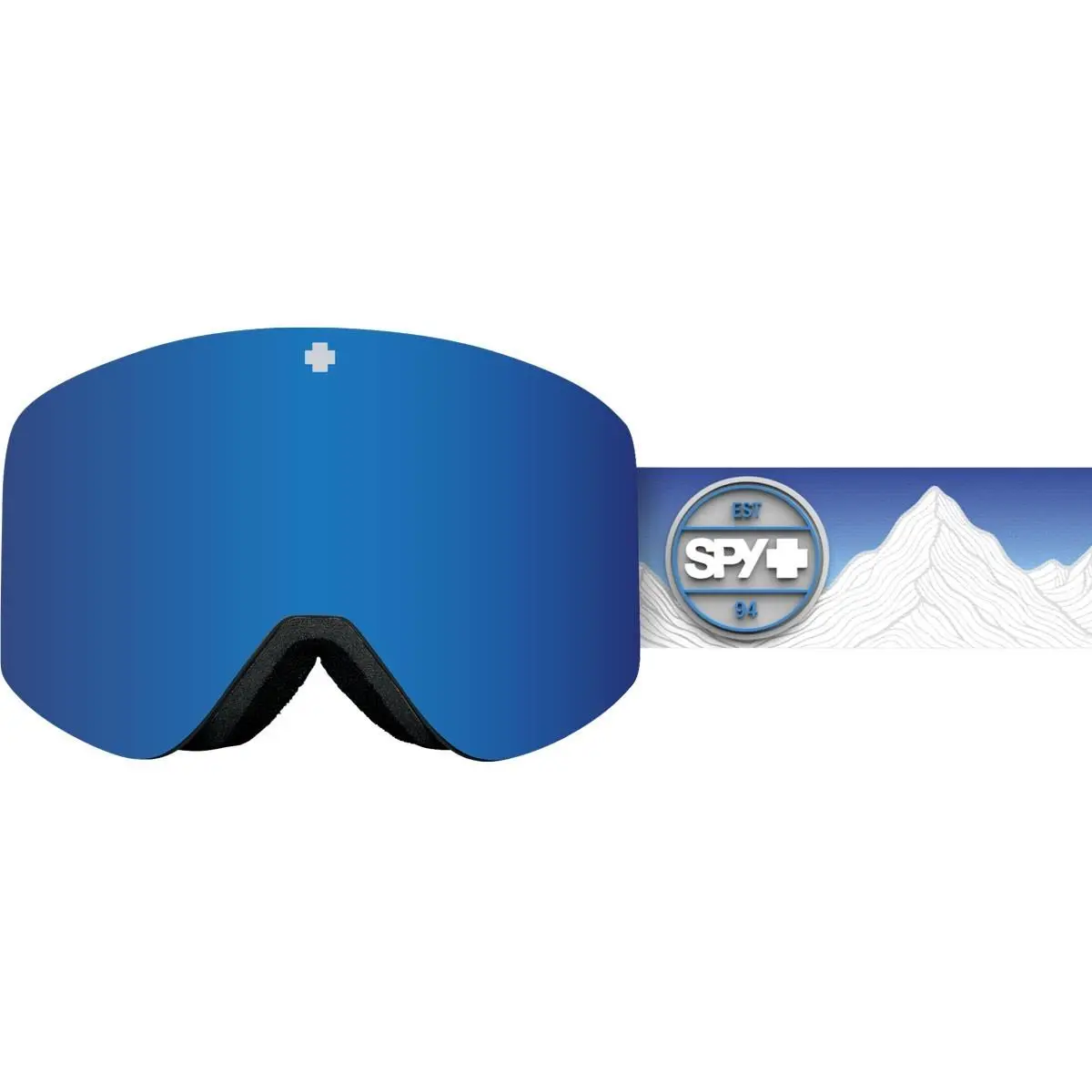 Spy Marauder SE Snow Goggles Mtn Scape Blue Sky Rose Dark Blue Mirror + LL Pink