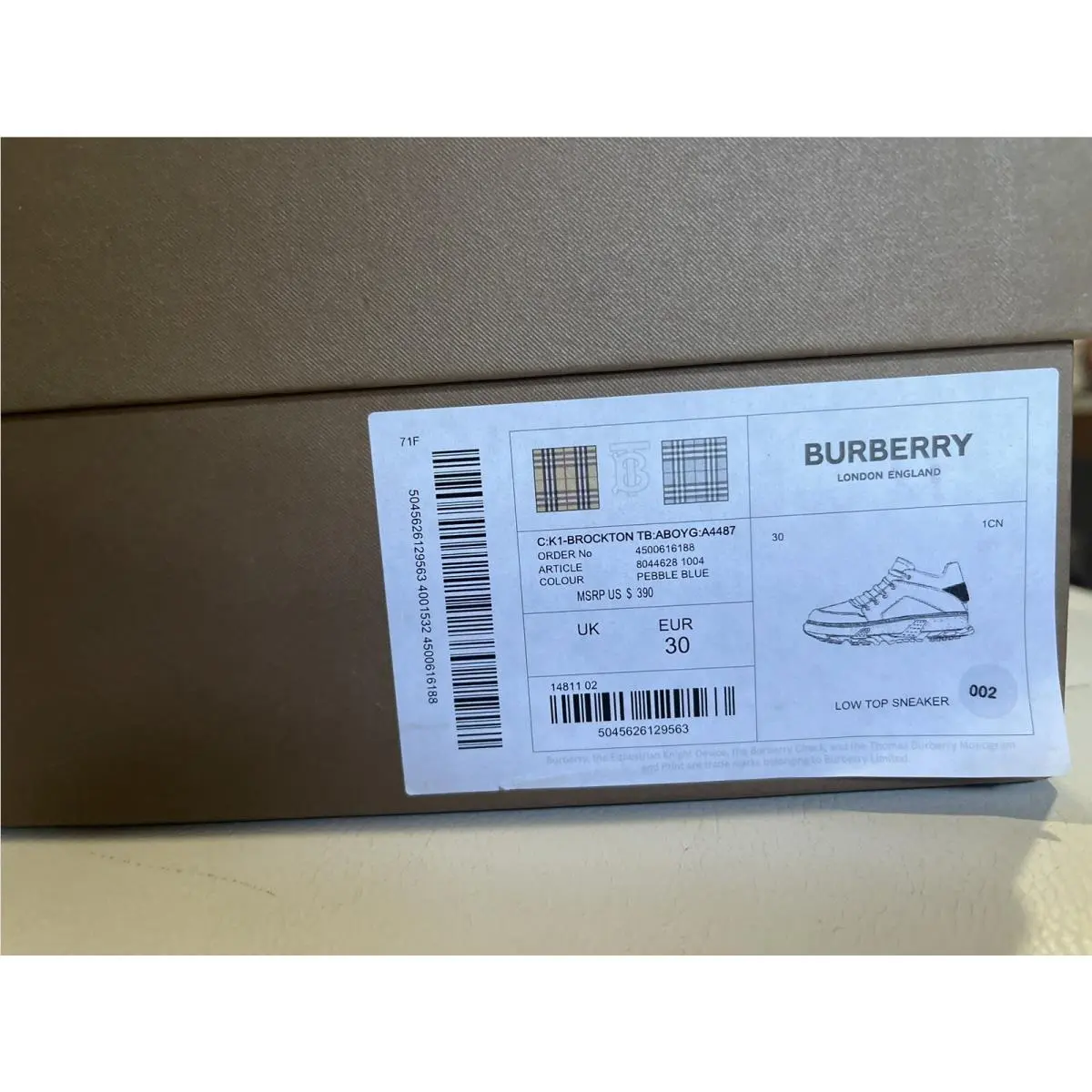 Burberry shoes - Pebble Blue 7