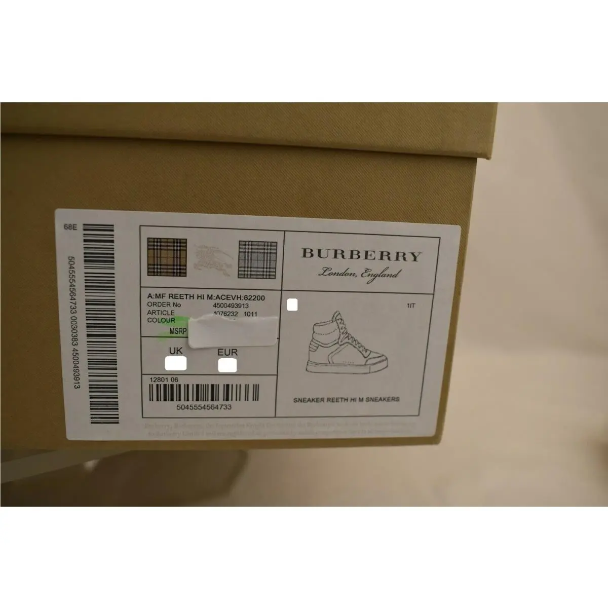 Burberry shoes - Burberry Reeth - Reeth - 4500493913 - Red (UPC: 5045554564733) 9
