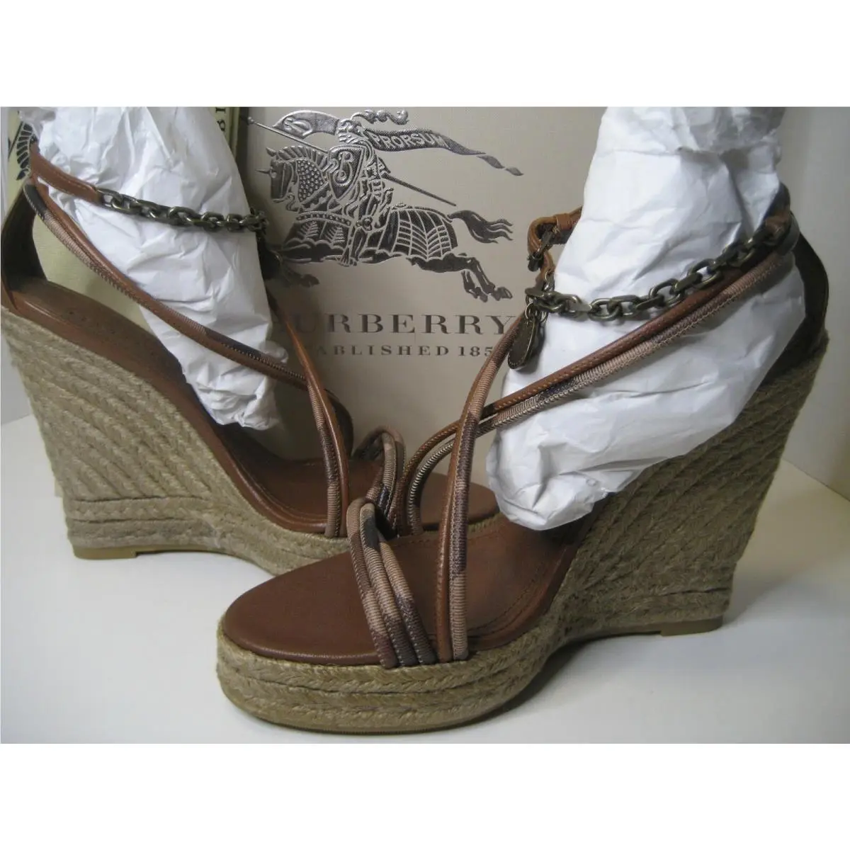 Burberry shoes - Smoked Check Hearts - Smoked Check Hearts - Brown, Main: Brown 2