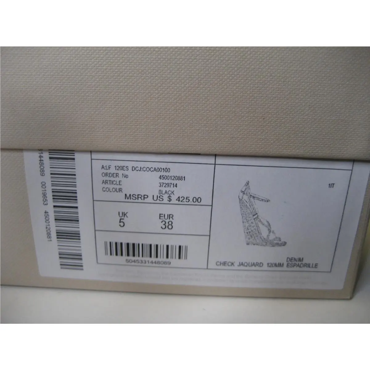 Burberry shoes - Demin Check Jaquard - Demin Check Jaquard - Black, Main: Nude 9
