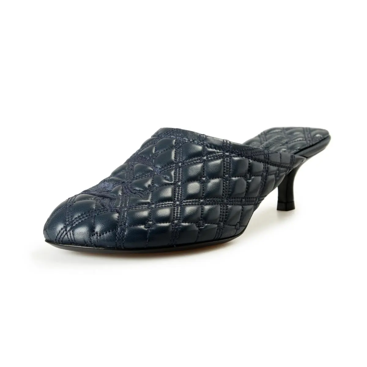 Burberry Women`s Baby Mule Leather Heeled Mules Sandals Shoes US 9 Eur 39 - Lake (Blue)